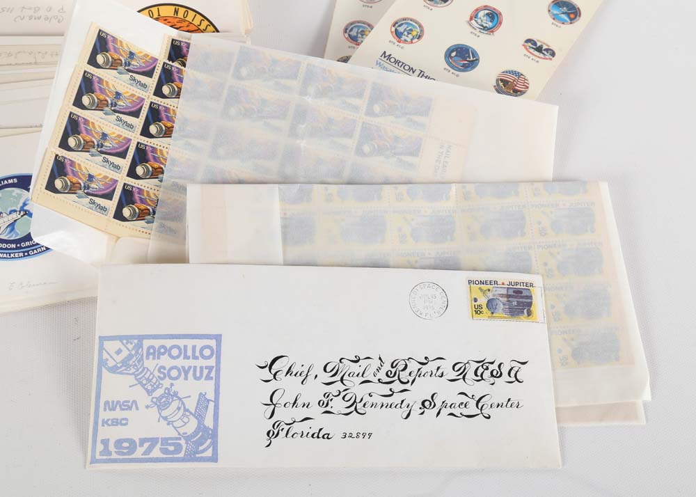 Collection of NASA and Space Related Stamps and Postmarks