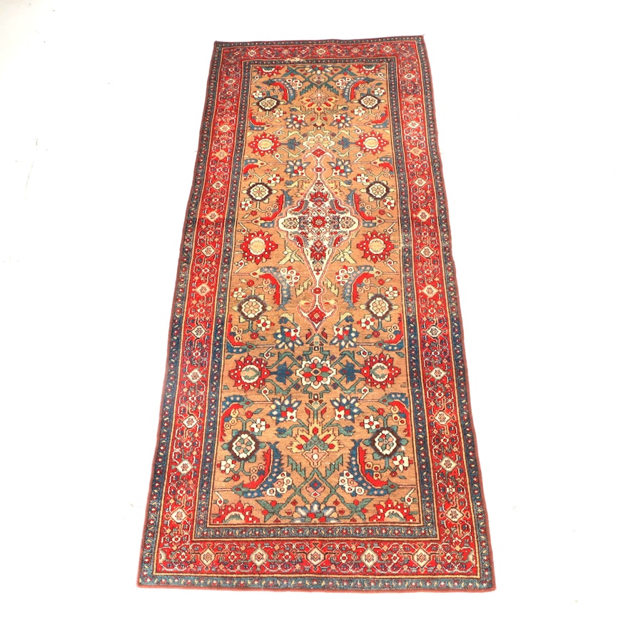 Antique Handwoven Persian Long Rug