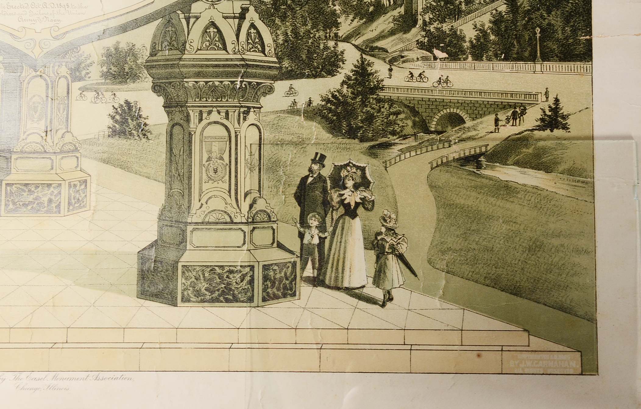 Antique 19th-Century Honorable Discharge Military Certificate