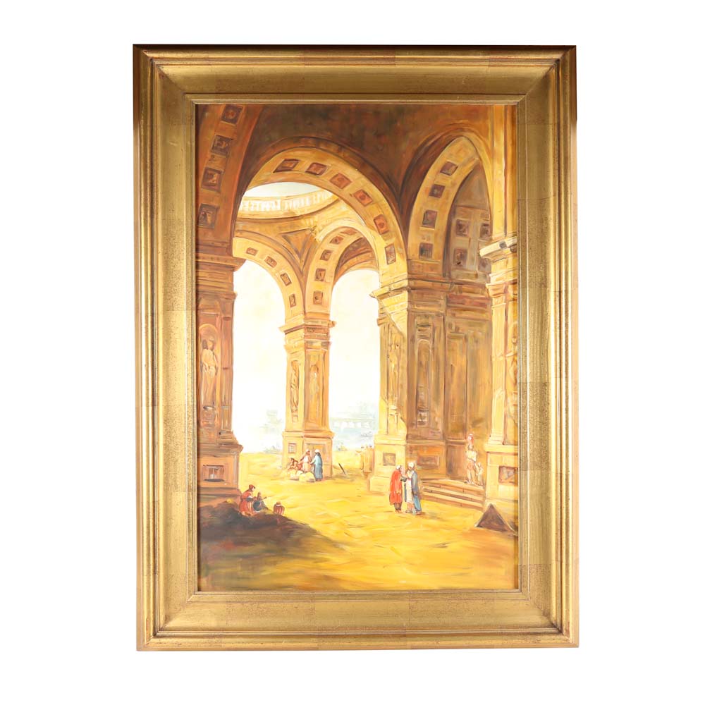 Unsigned Oil Painting on Canvas