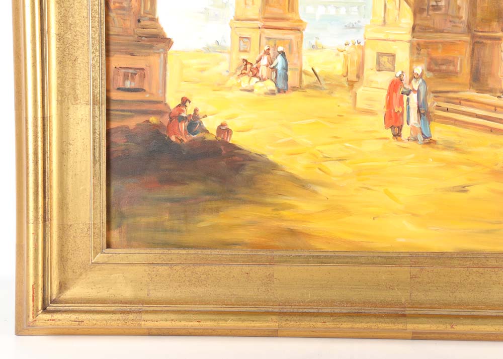 Unsigned Oil Painting on Canvas