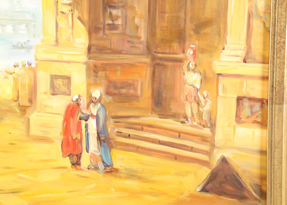 Unsigned Oil Painting on Canvas