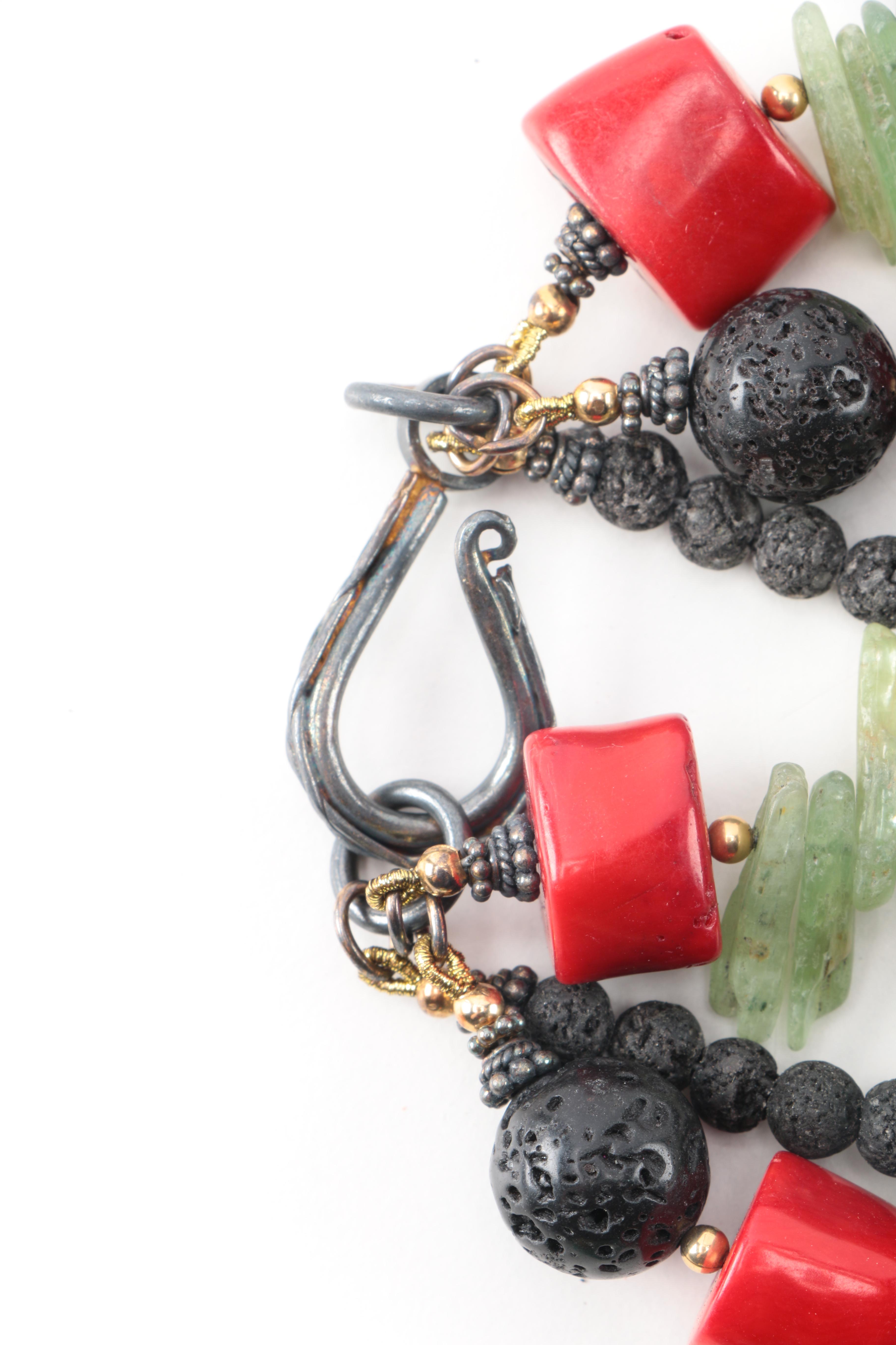 Necklaces and Bracelets With Gemstone, Wood, and Glass Beads