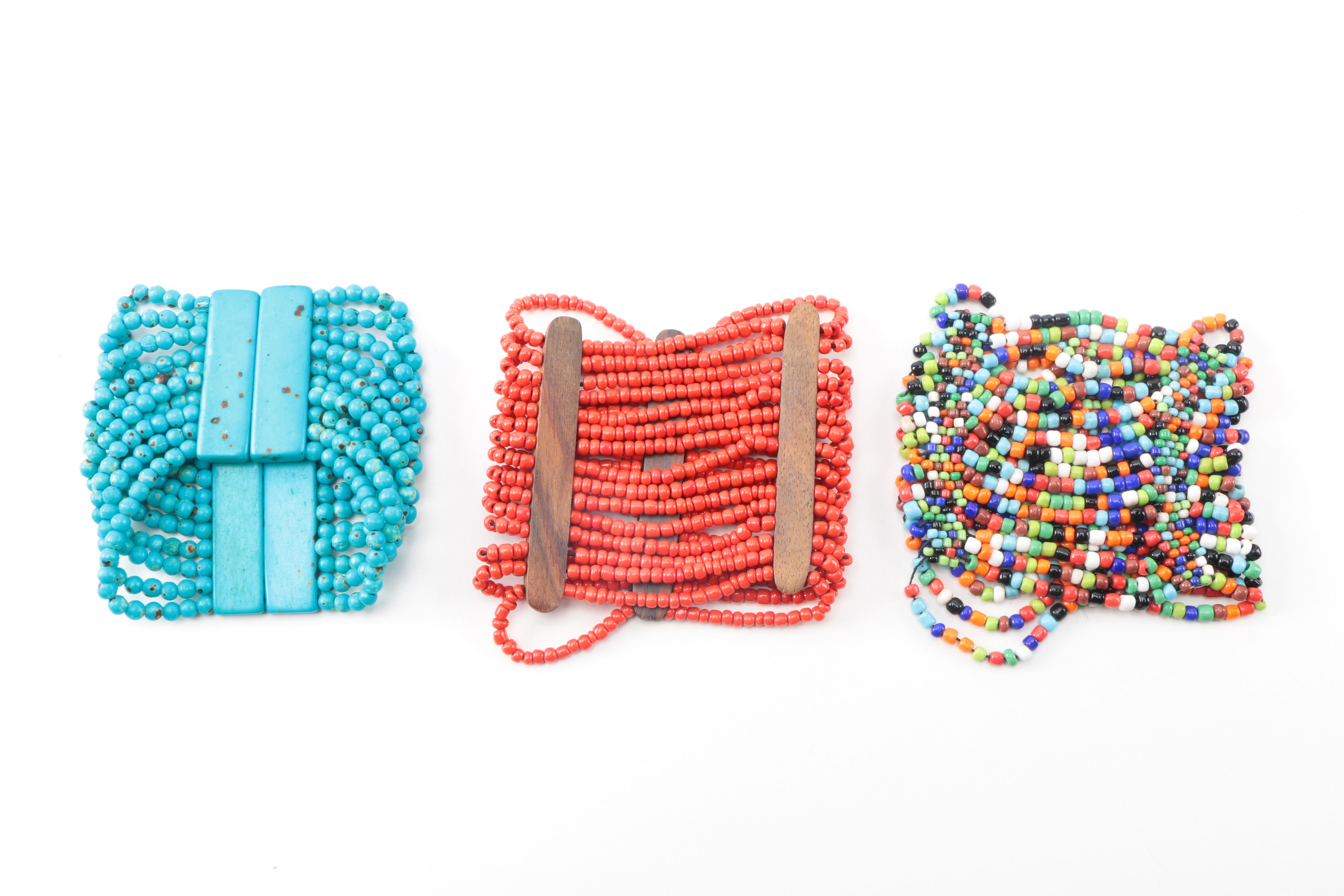 Necklaces and Bracelets With Gemstone, Wood, and Glass Beads