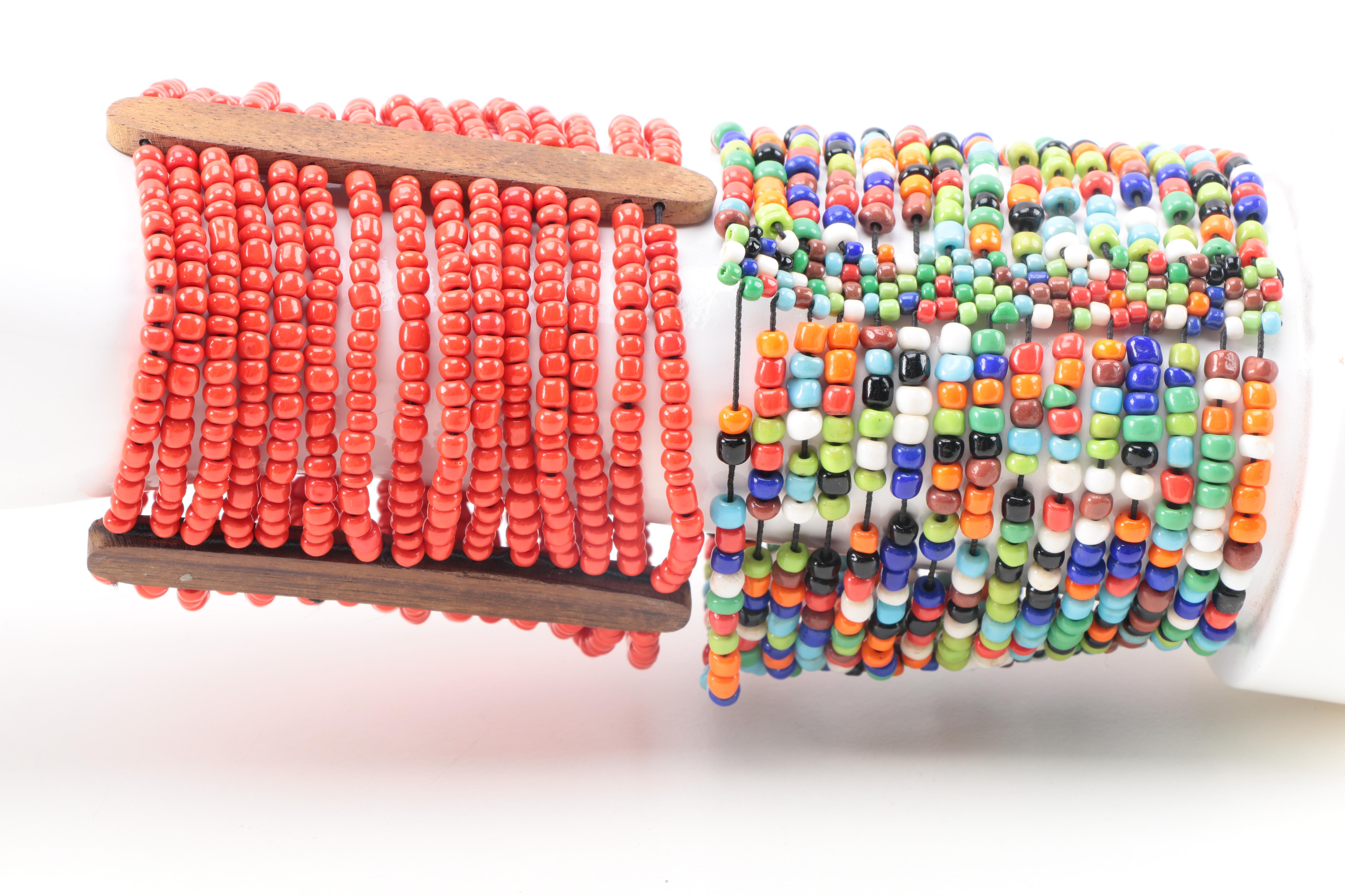 Necklaces and Bracelets With Gemstone, Wood, and Glass Beads