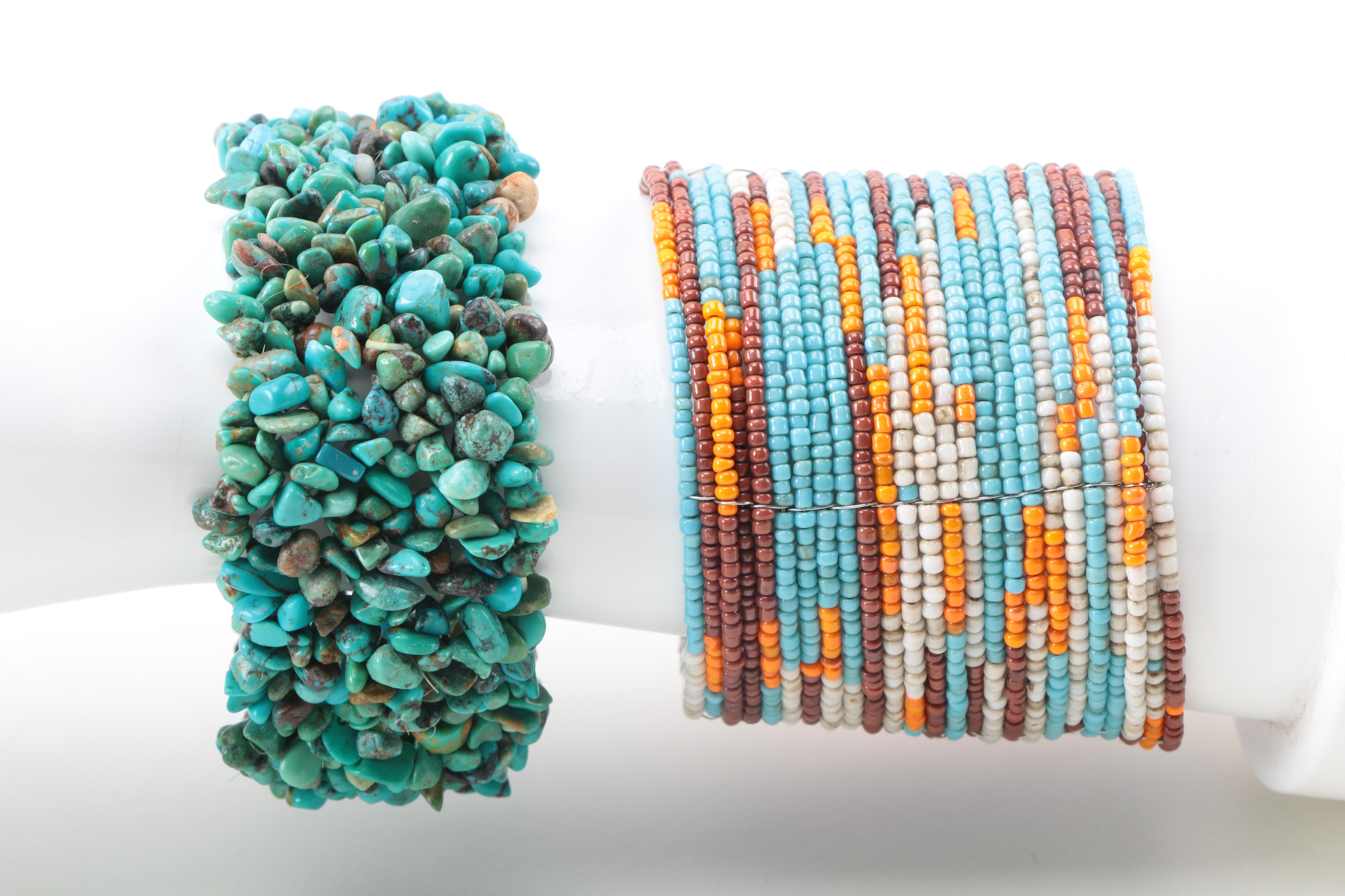 Necklaces and Bracelets With Gemstone, Wood, and Glass Beads