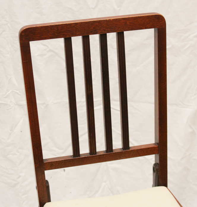 Vintage "Leg-O-Matic" Wooden Folding Chairs by Lorraine Metal Mfg. Co.