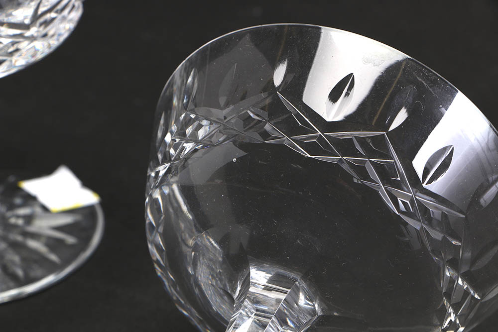 Set of Six Waterford Crystal "Lismore" Champagne Tall Sherbet Goblets