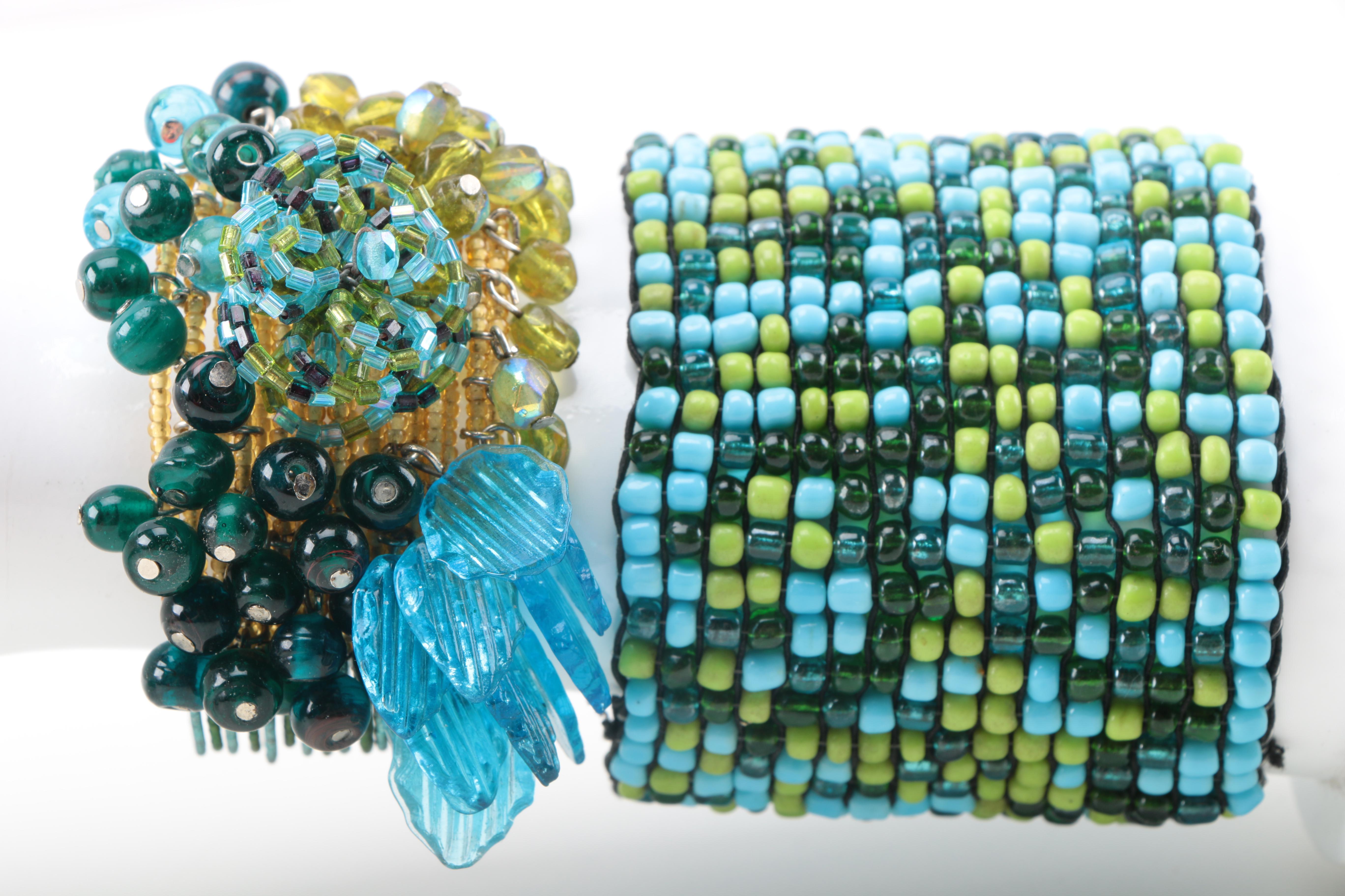 Gemstone and Glass Bead Necklaces and Bracelets