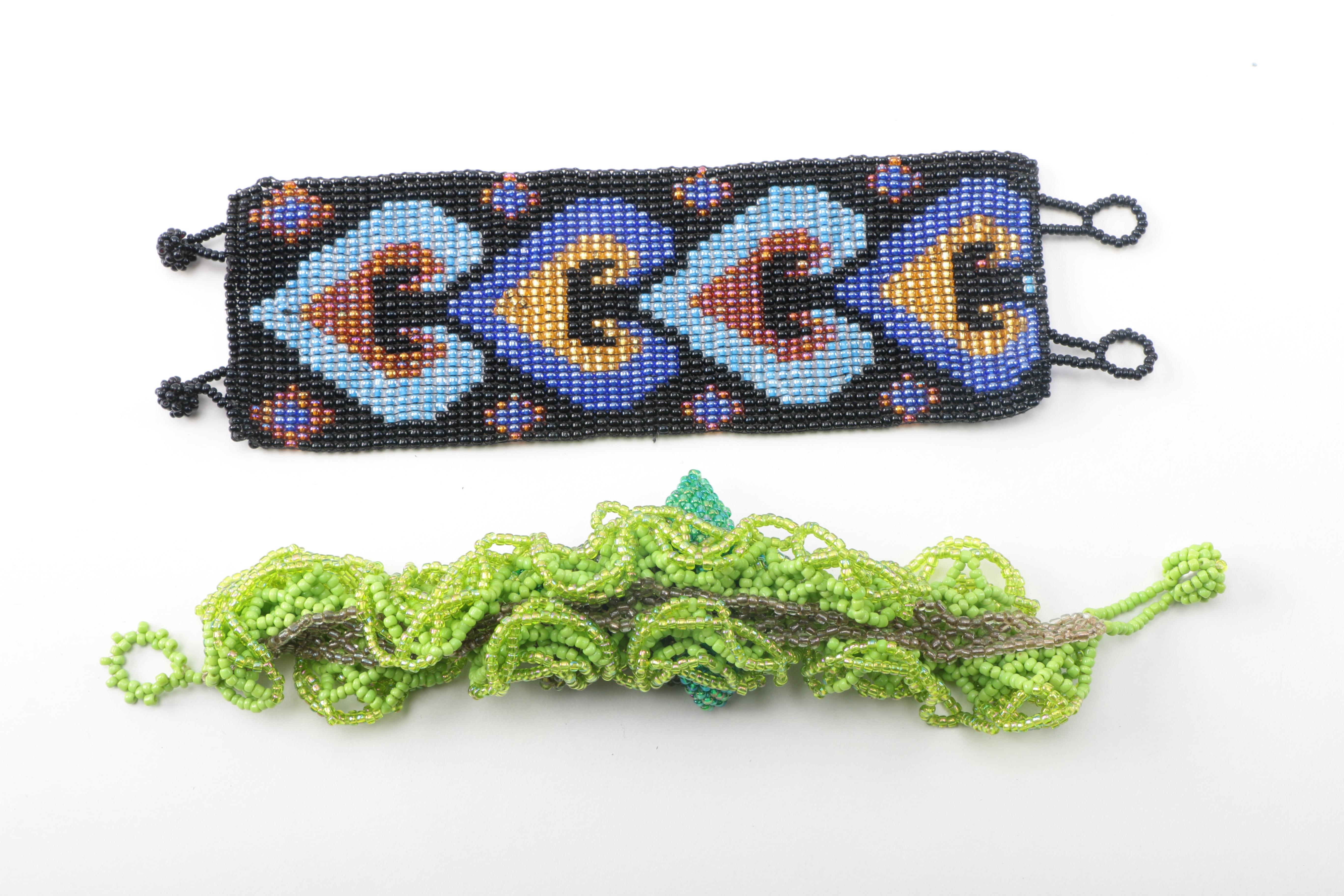 Gemstone and Glass Bead Necklaces and Bracelets