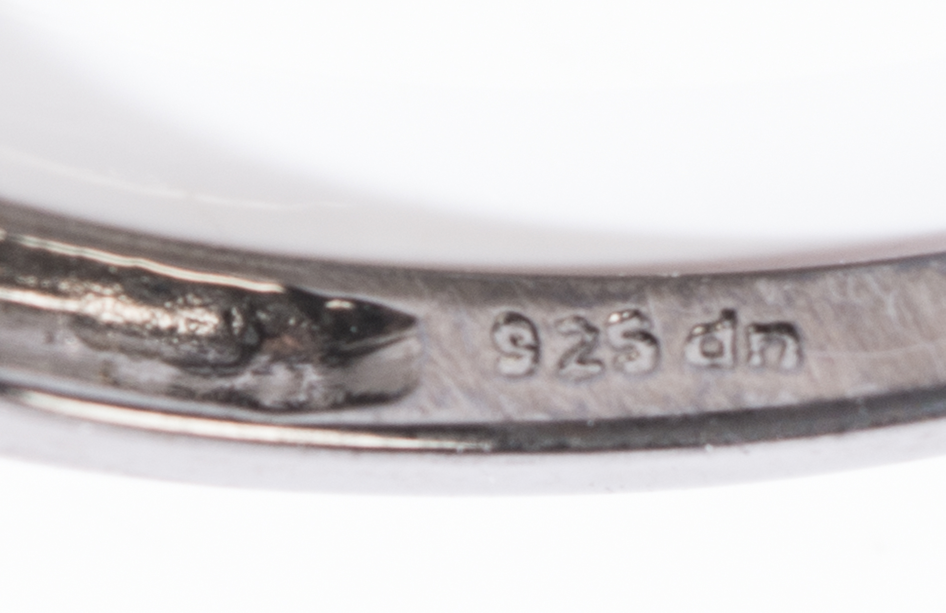 Blackened Sterling Silver Black Diamond Channel Set Band