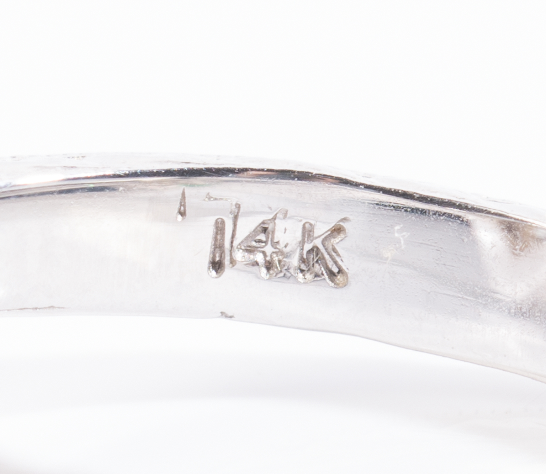 14K White Gold Marquise Diamond Halo Ring