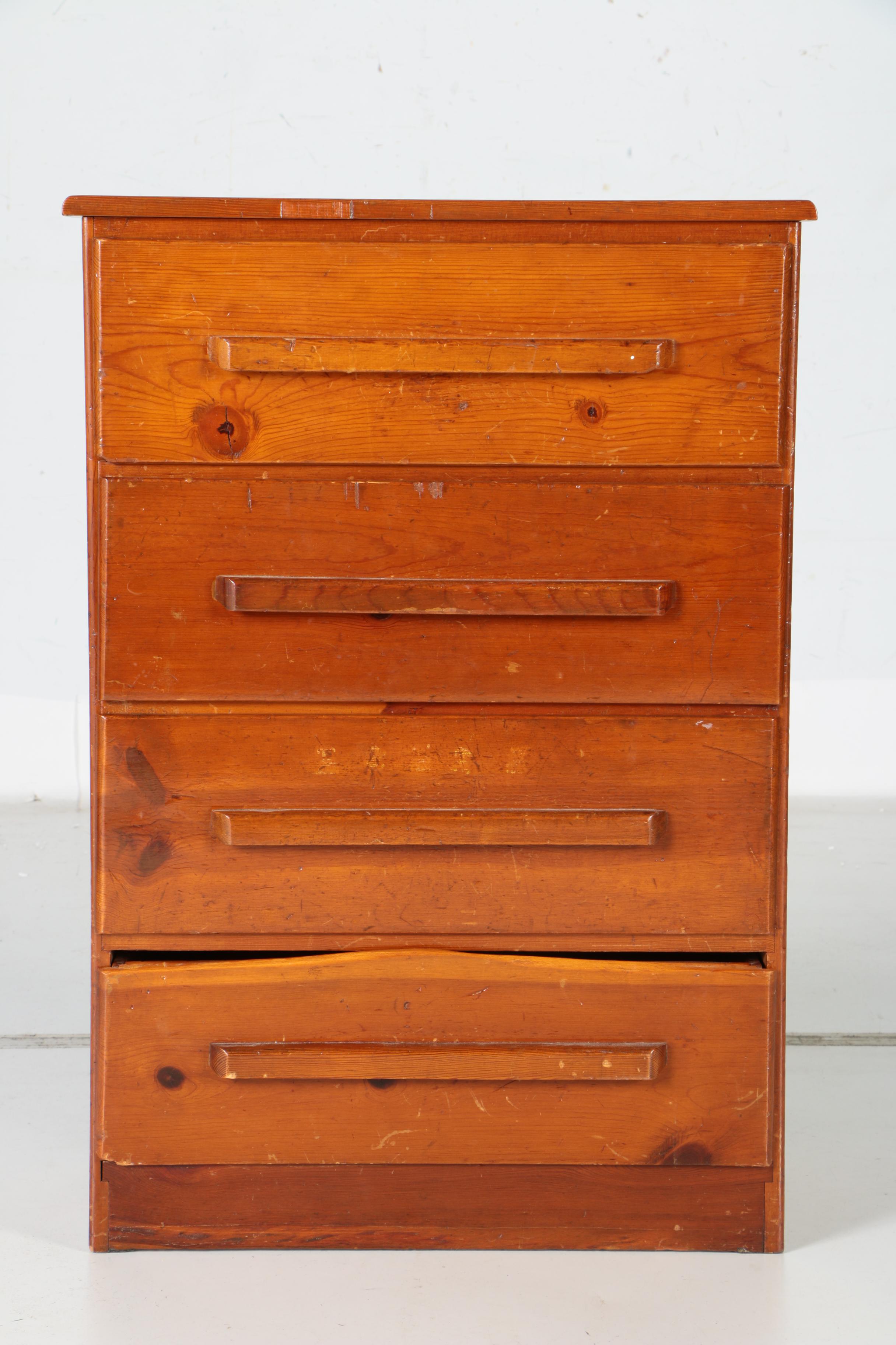 Four Drawer Wooden Chest
