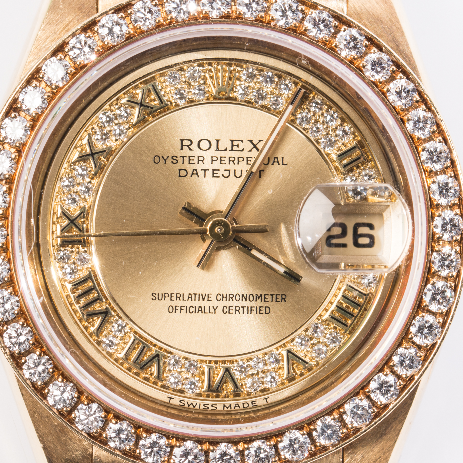 18K Yellow Gold Rolex Oyster Perpetual Datejust Watch