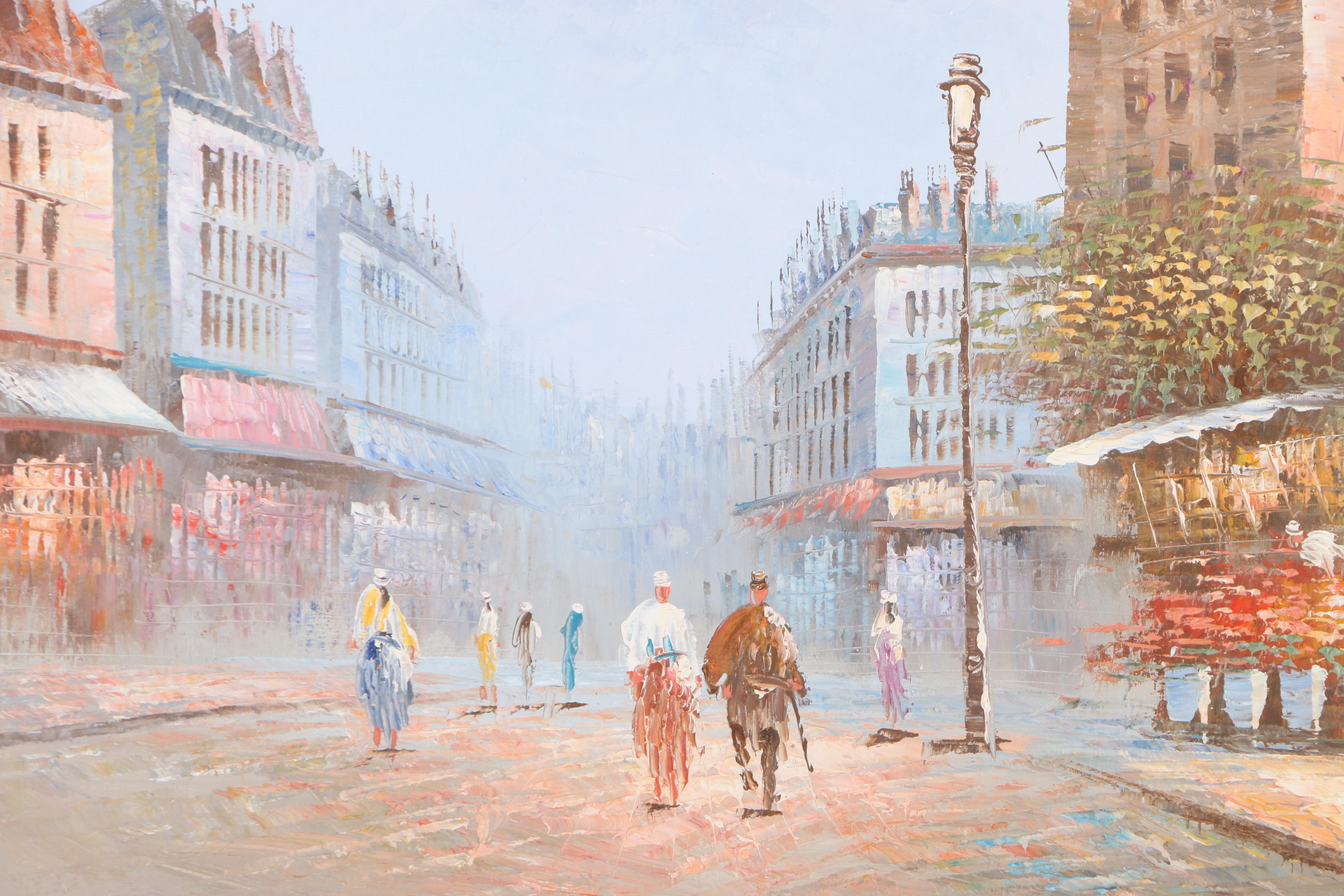 Oil Paintings of European Street Scenes