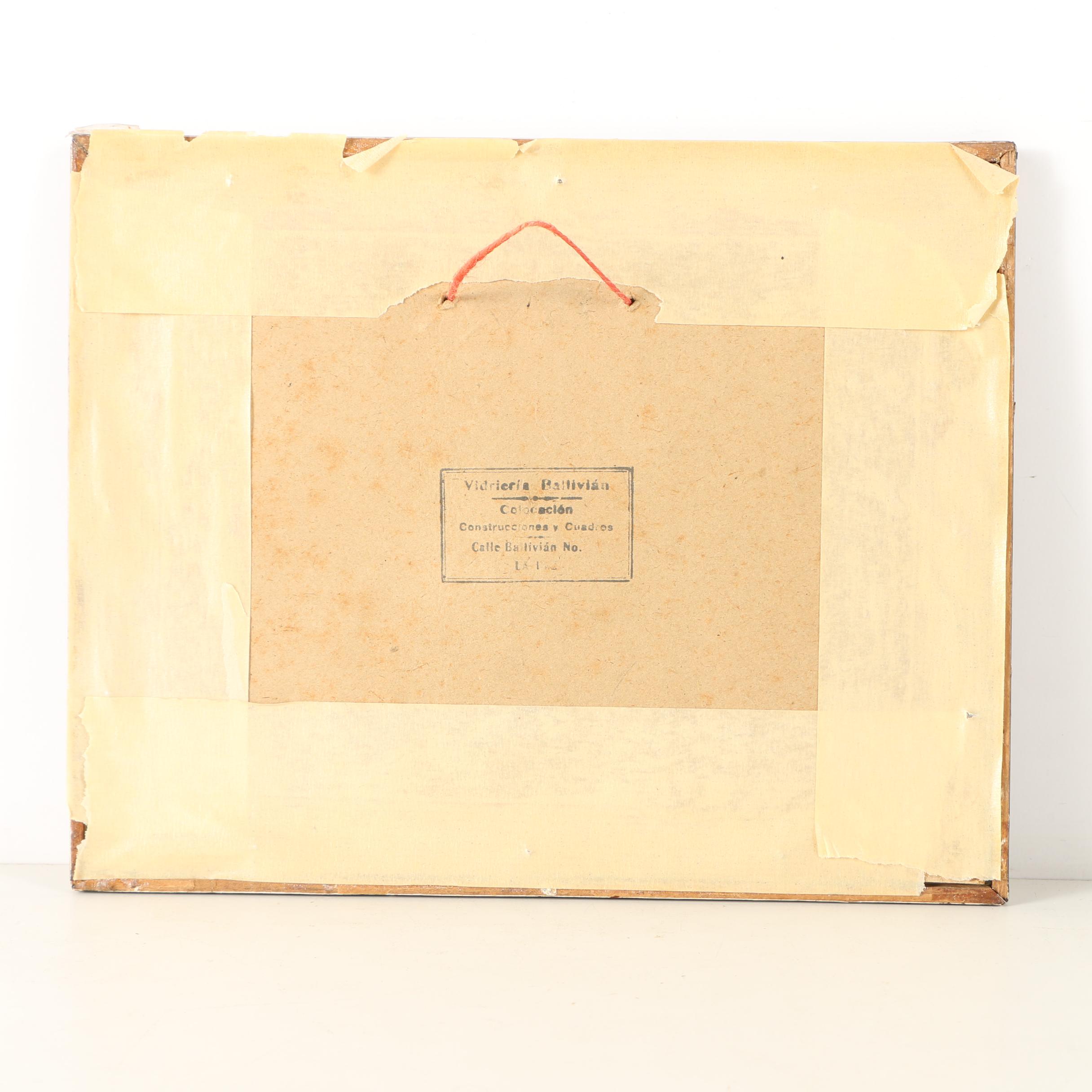 Lithograph Print on Paper After Walter Sanden "Huayna Potsi"