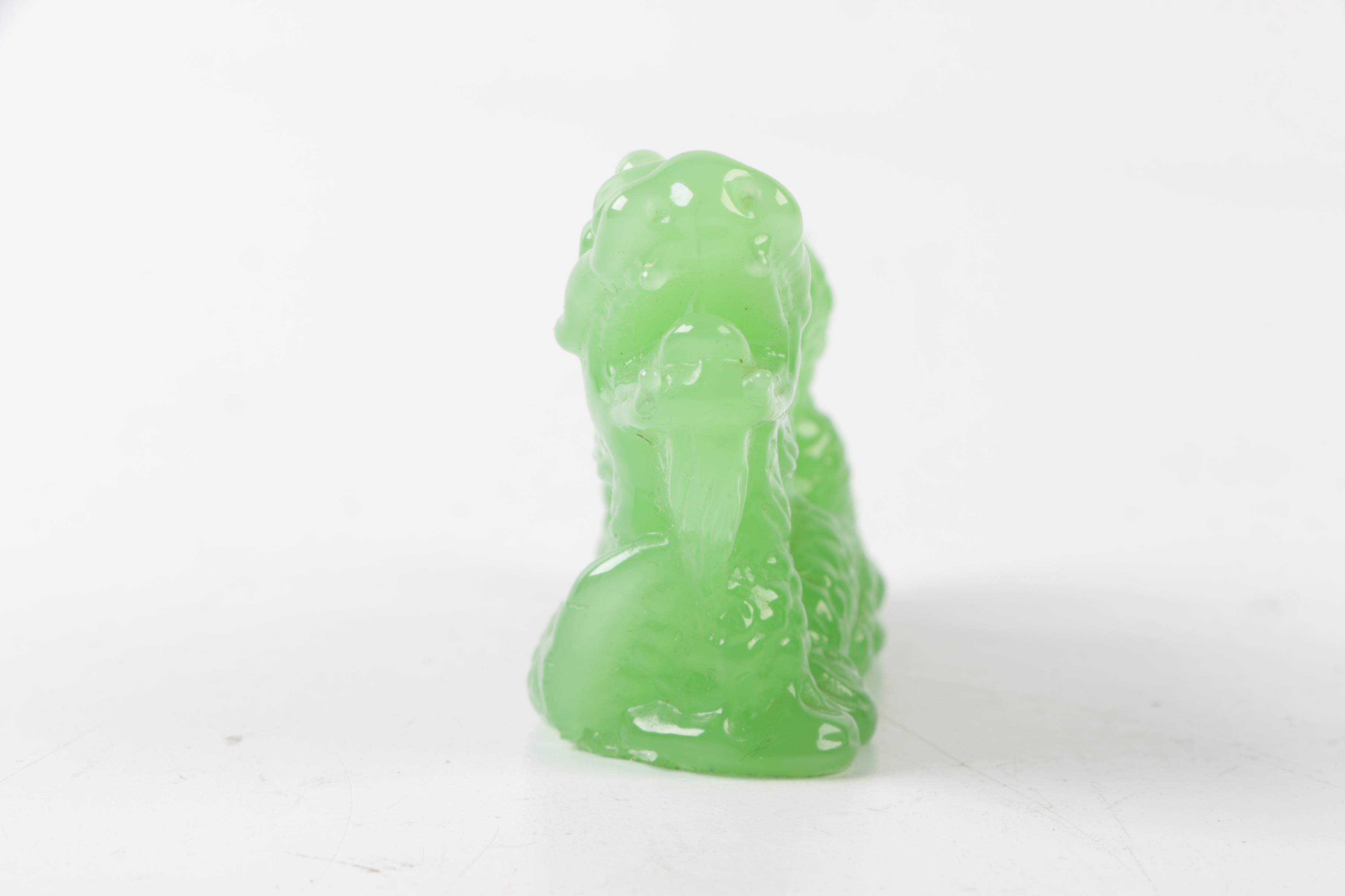 Pair of Glass Dragon Figurines