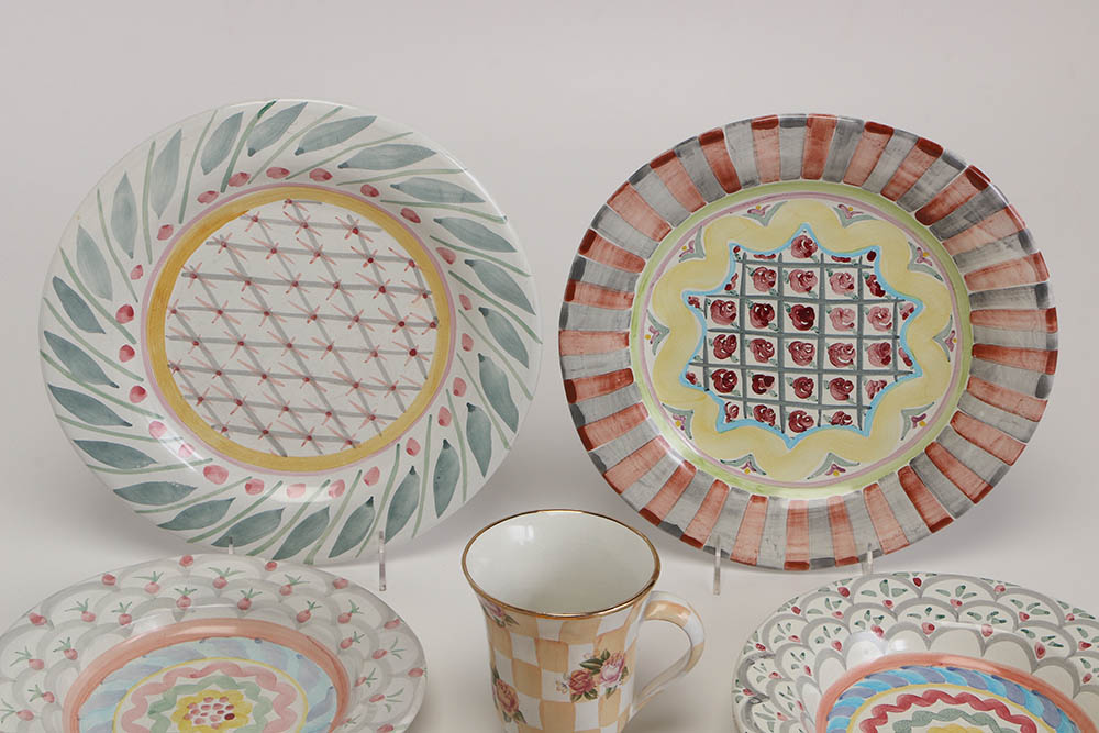 Selection of Mainly MacKenzie-Childs Ceramic Tableware
