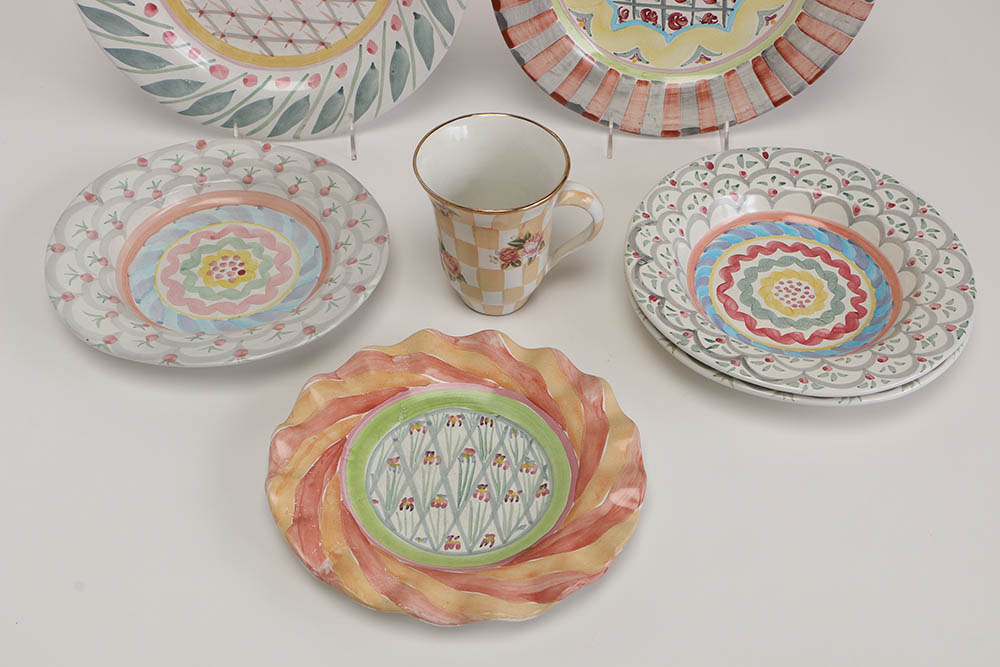 Selection of Mainly MacKenzie-Childs Ceramic Tableware