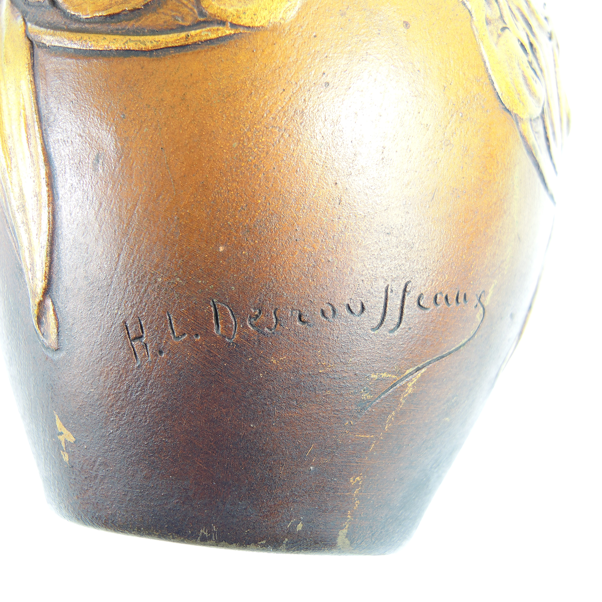 Art Nouveau Inspired Vase by H.L. Desrousseaux