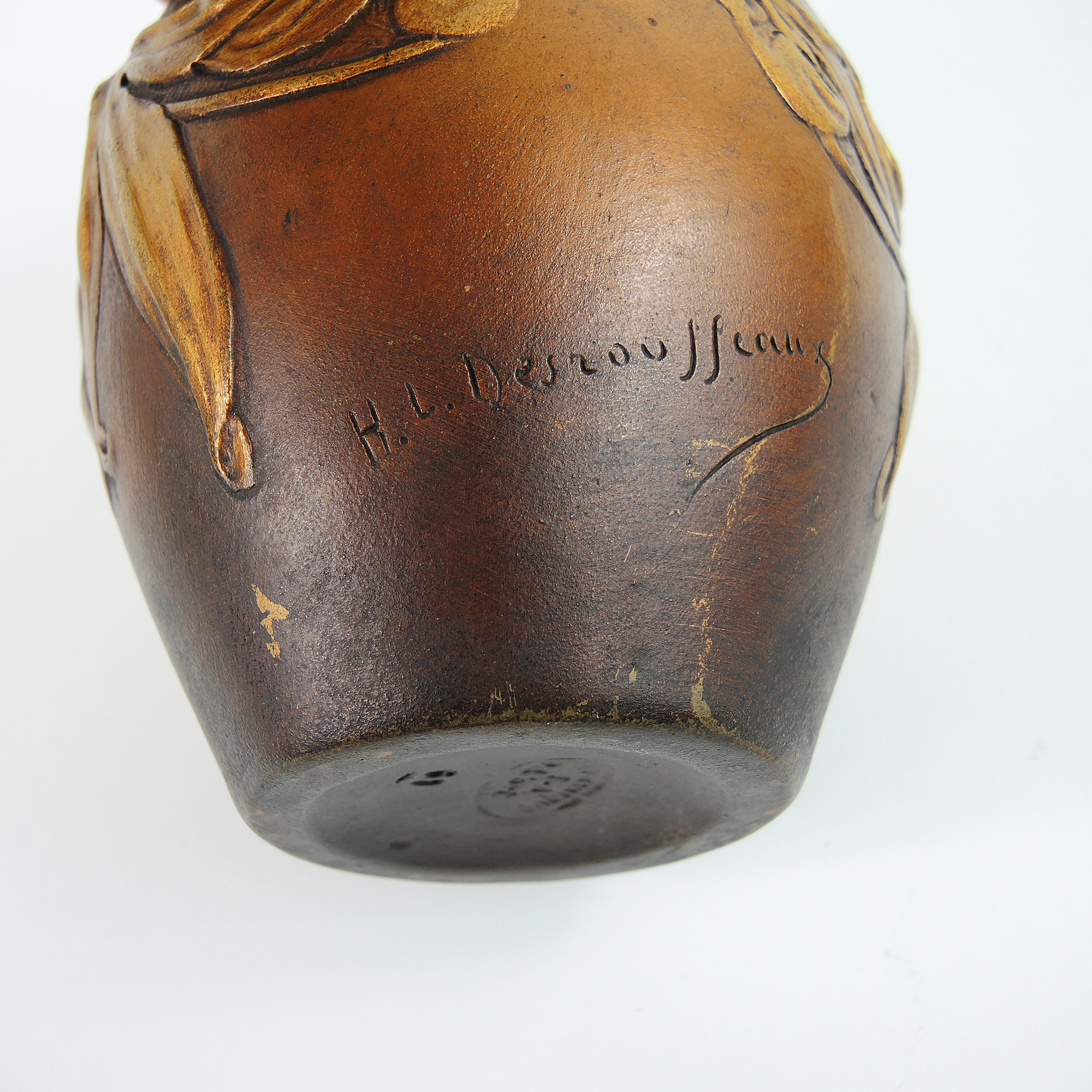 Art Nouveau Inspired Vase by H.L. Desrousseaux