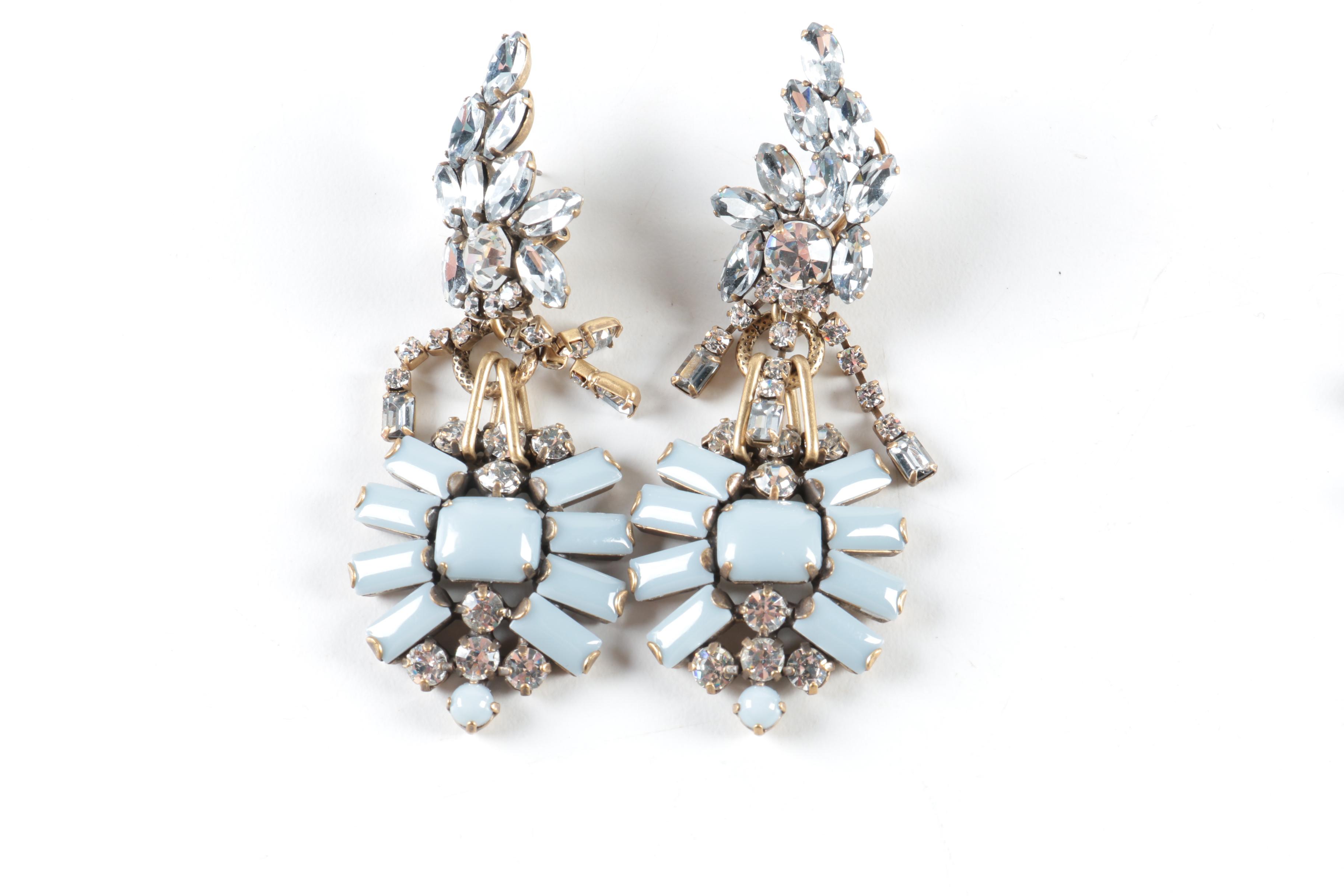 Collection of J Crew Jewelry and Sterling Silver Earrings