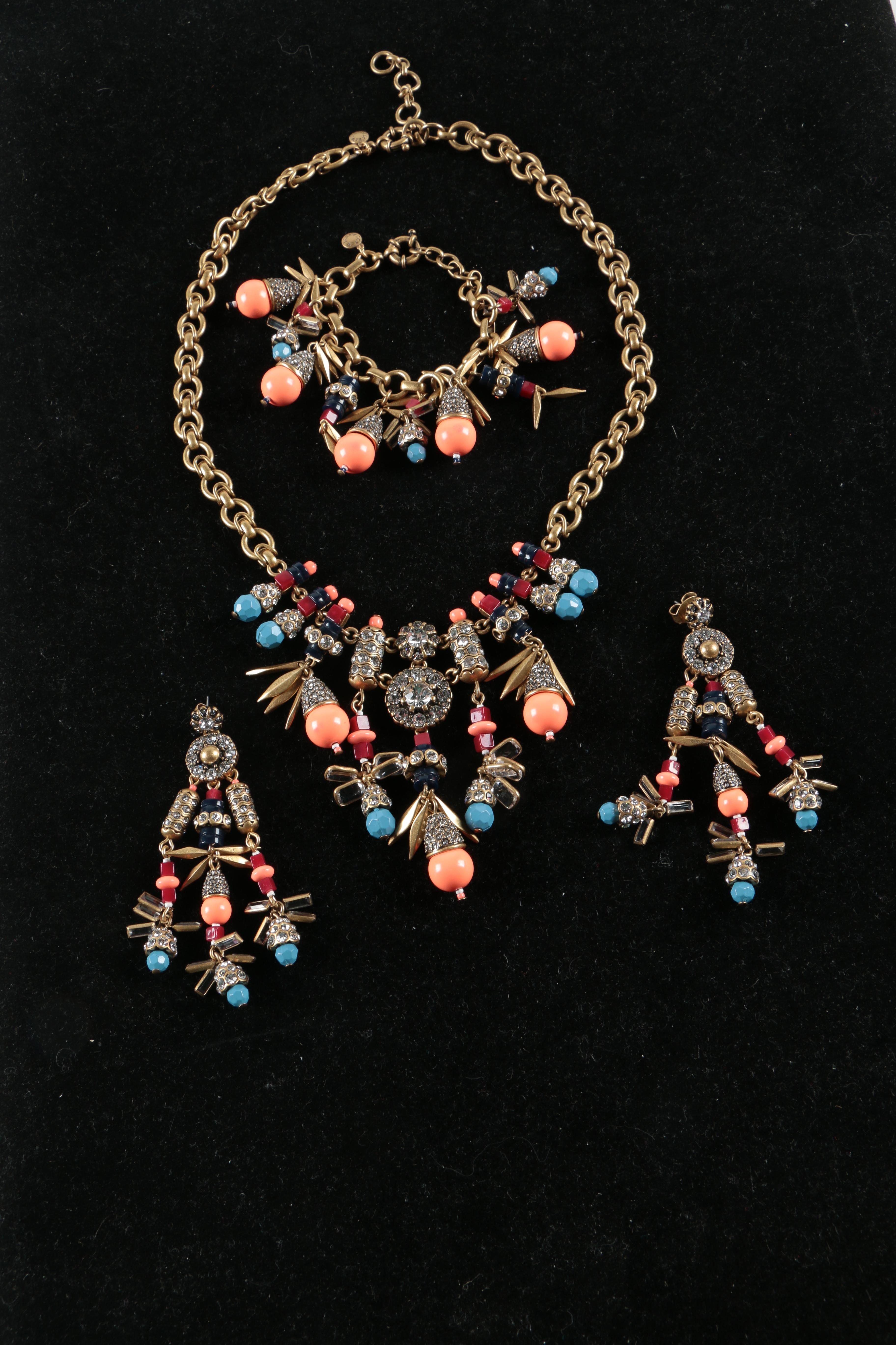 Collection of J Crew Jewelry and Sterling Silver Earrings