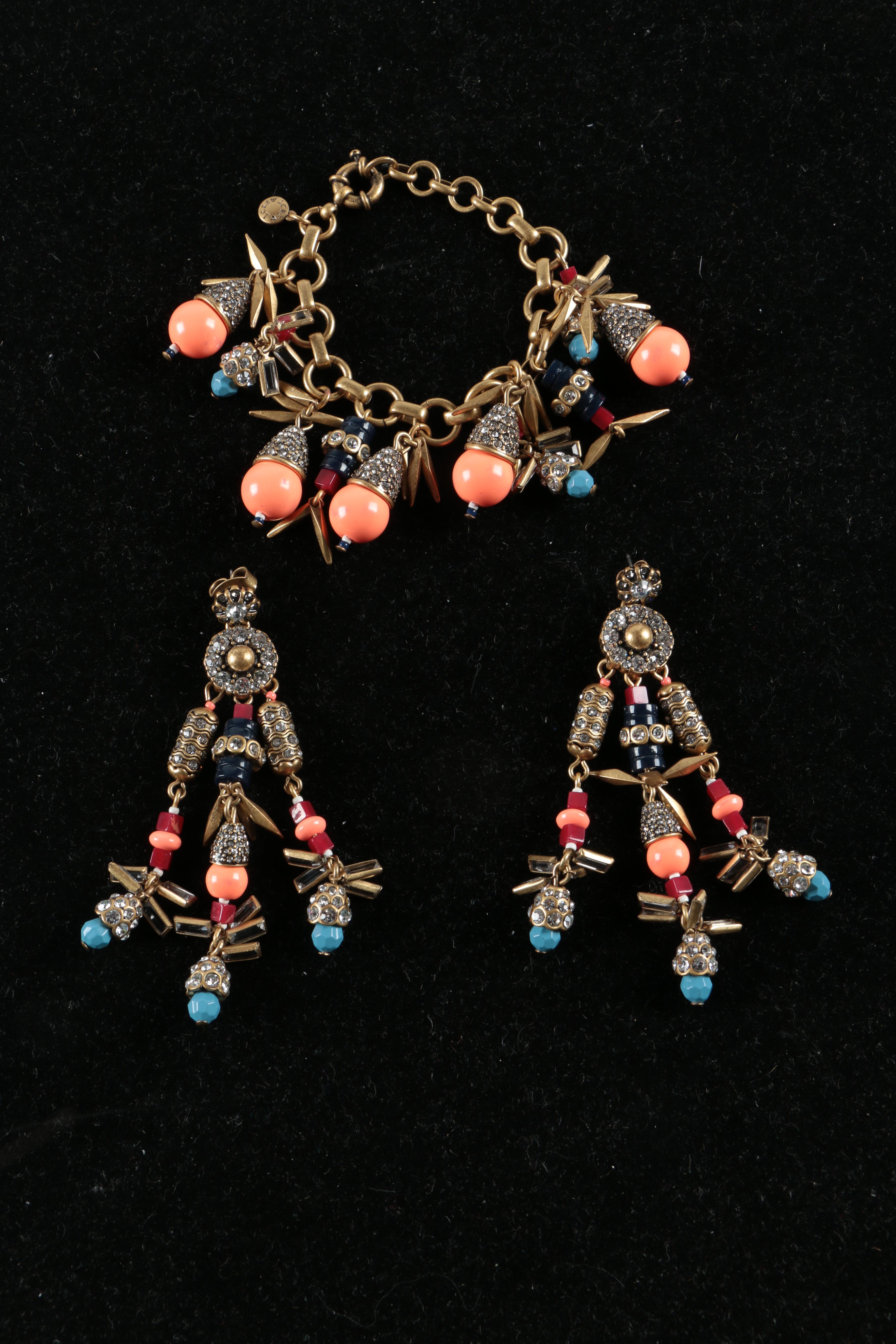 Collection of J Crew Jewelry and Sterling Silver Earrings