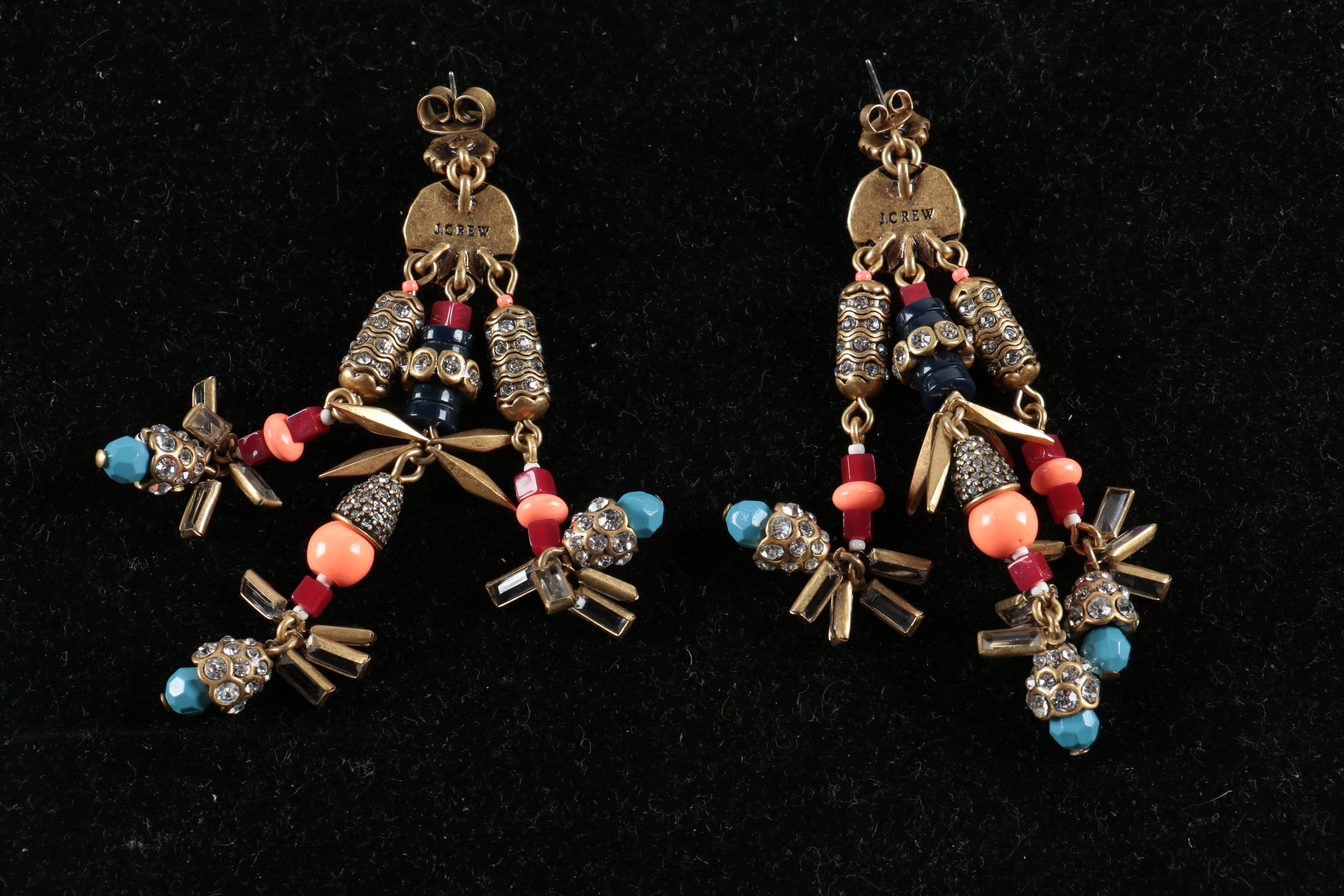 Collection of J Crew Jewelry and Sterling Silver Earrings