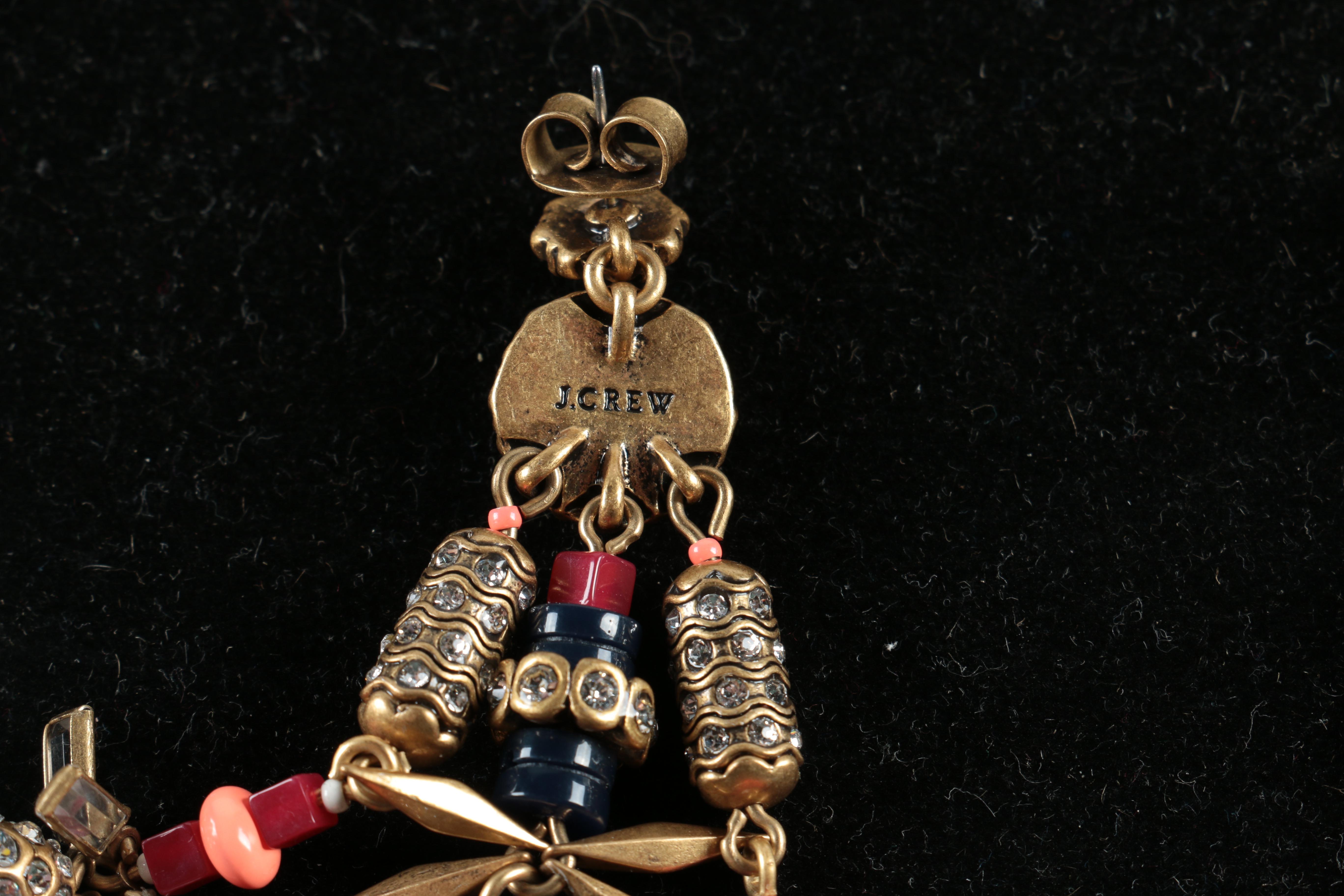 Collection of J Crew Jewelry and Sterling Silver Earrings