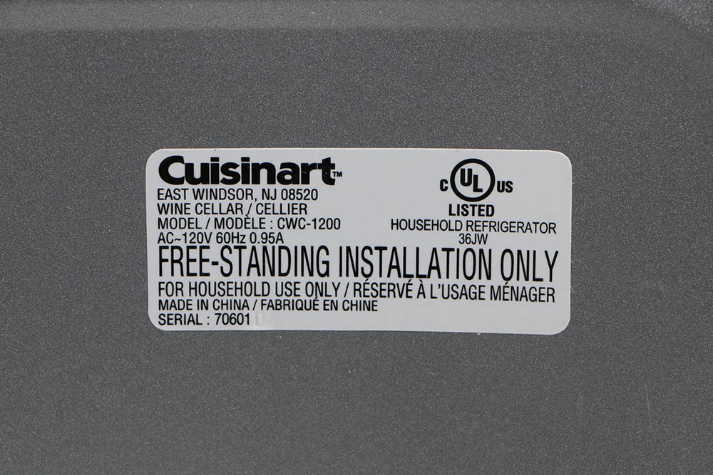 Cuisinart "Private Reserve" Wine Cellar