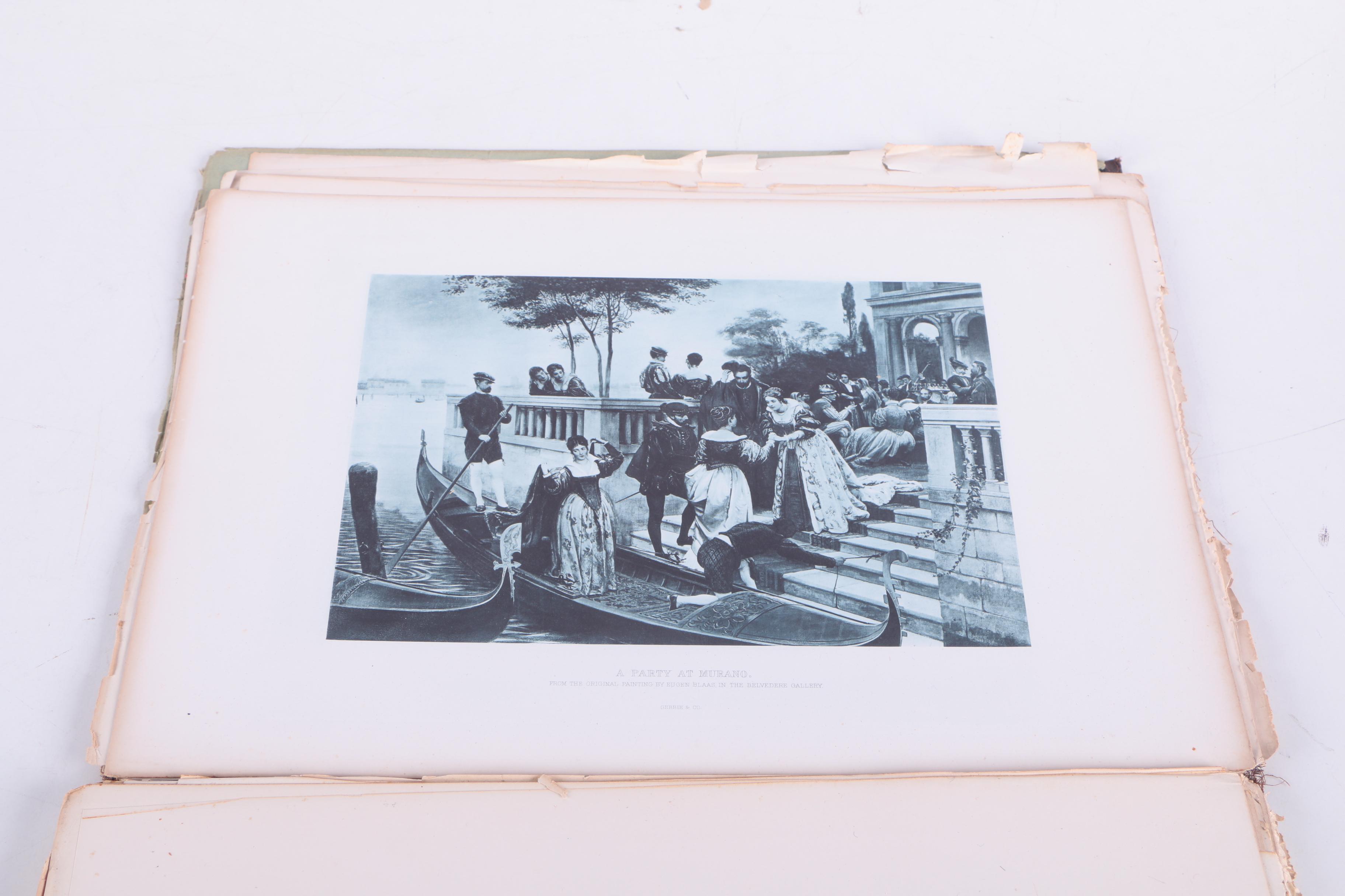 1884 "The Masterpieces of German Art Illustrated: Portfolio Edition" Sections