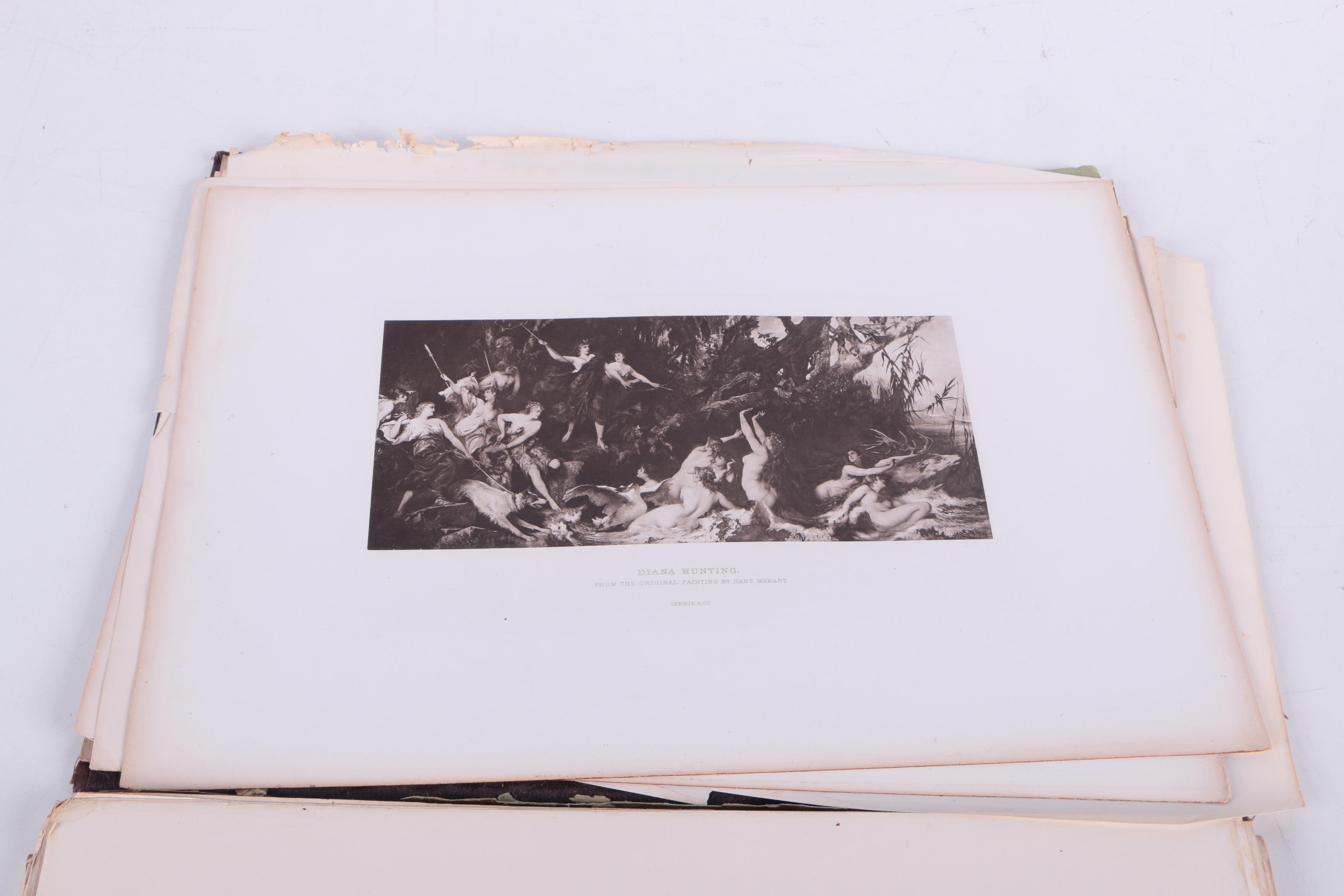 1884 "The Masterpieces of German Art Illustrated: Portfolio Edition" Sections