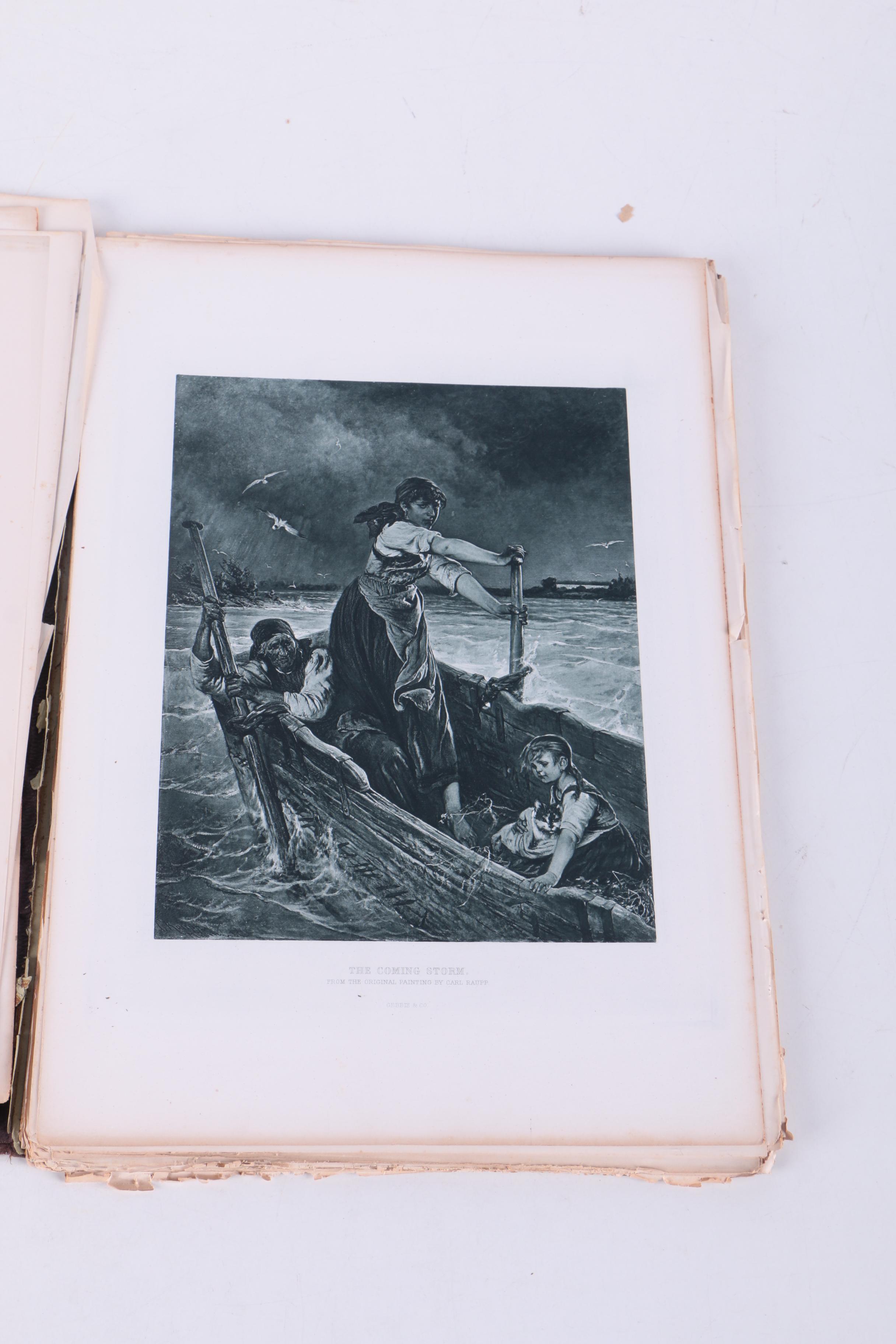 1884 "The Masterpieces of German Art Illustrated: Portfolio Edition" Sections