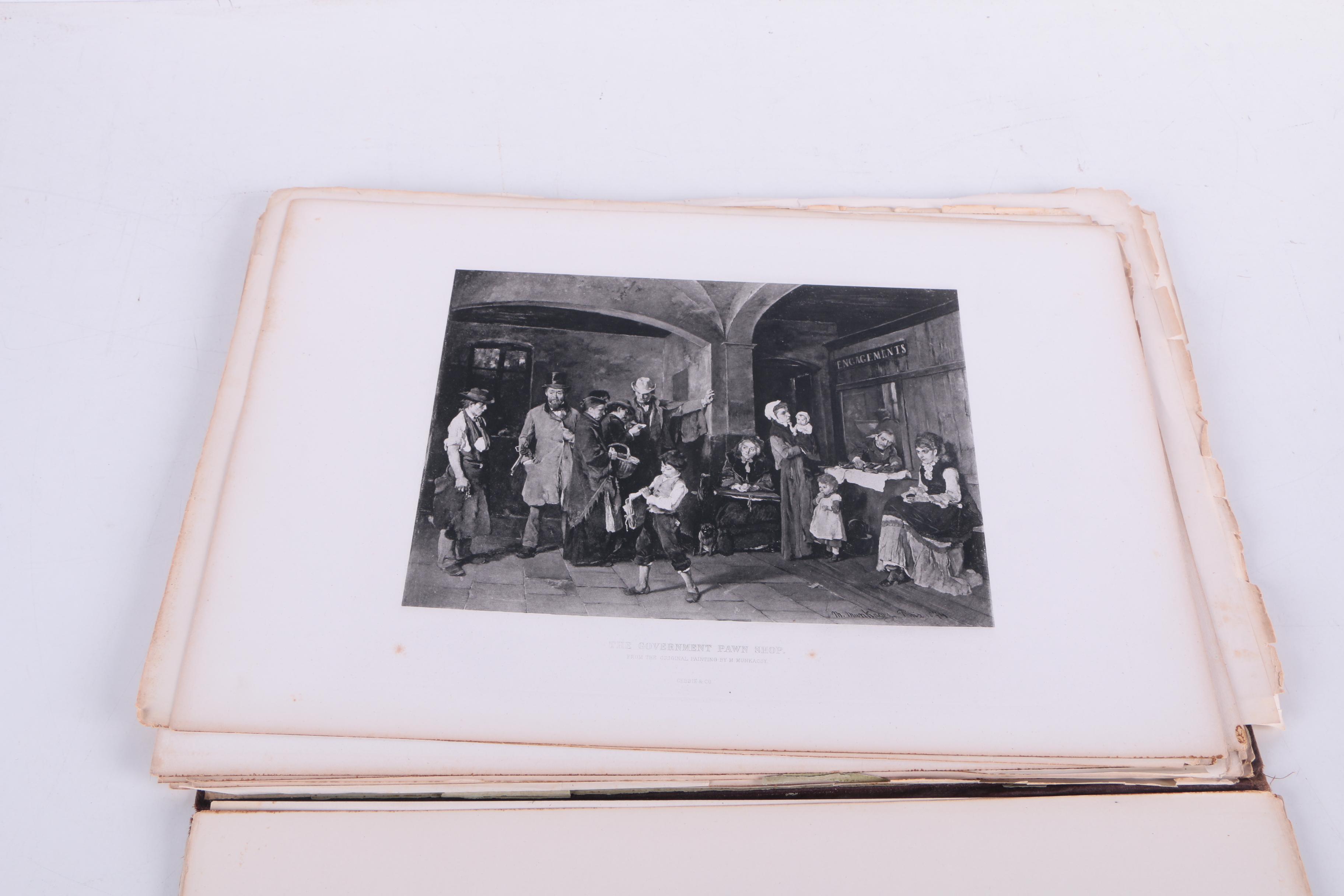 1884 "The Masterpieces of German Art Illustrated: Portfolio Edition" Sections