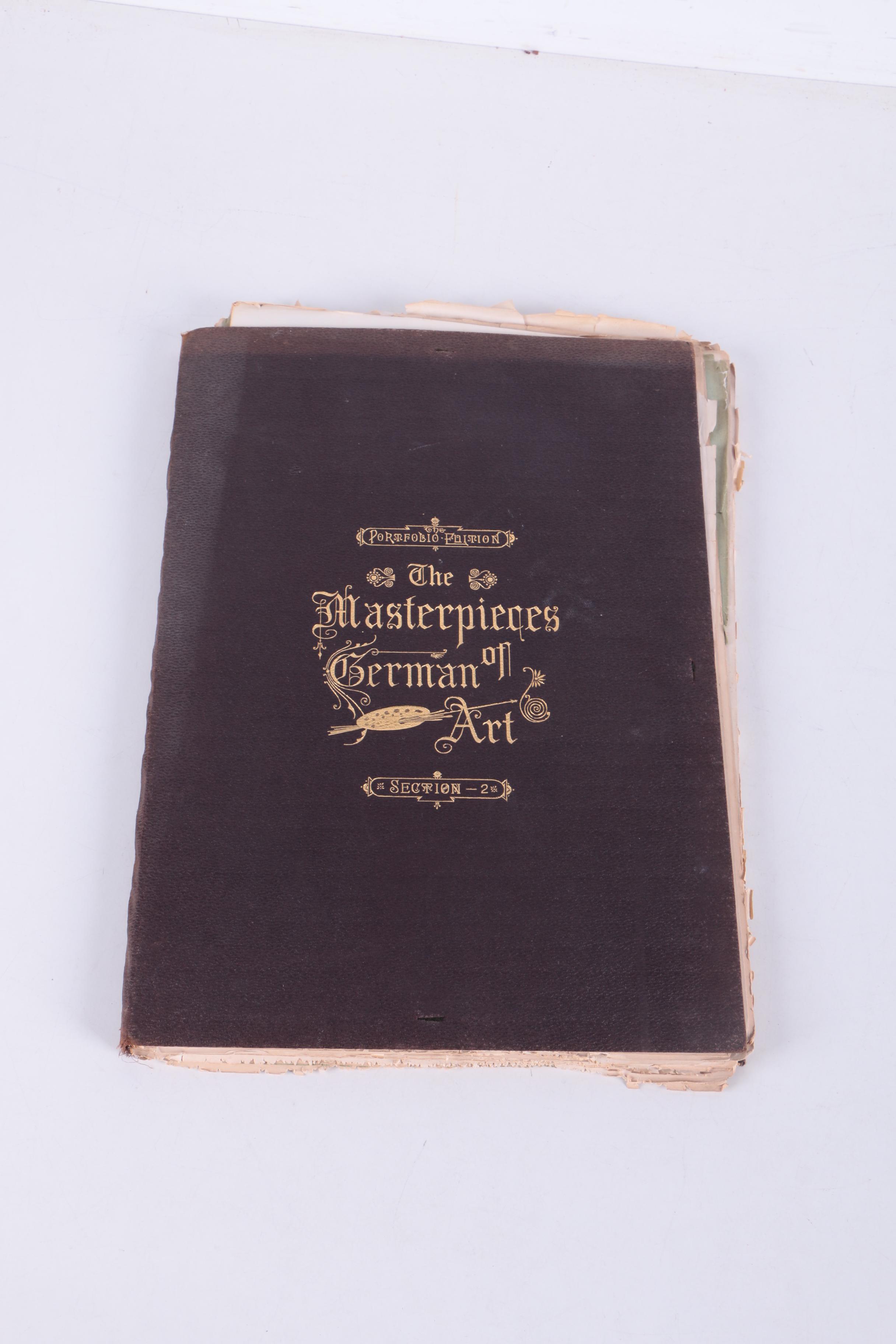1884 "The Masterpieces of German Art Illustrated: Portfolio Edition" Sections