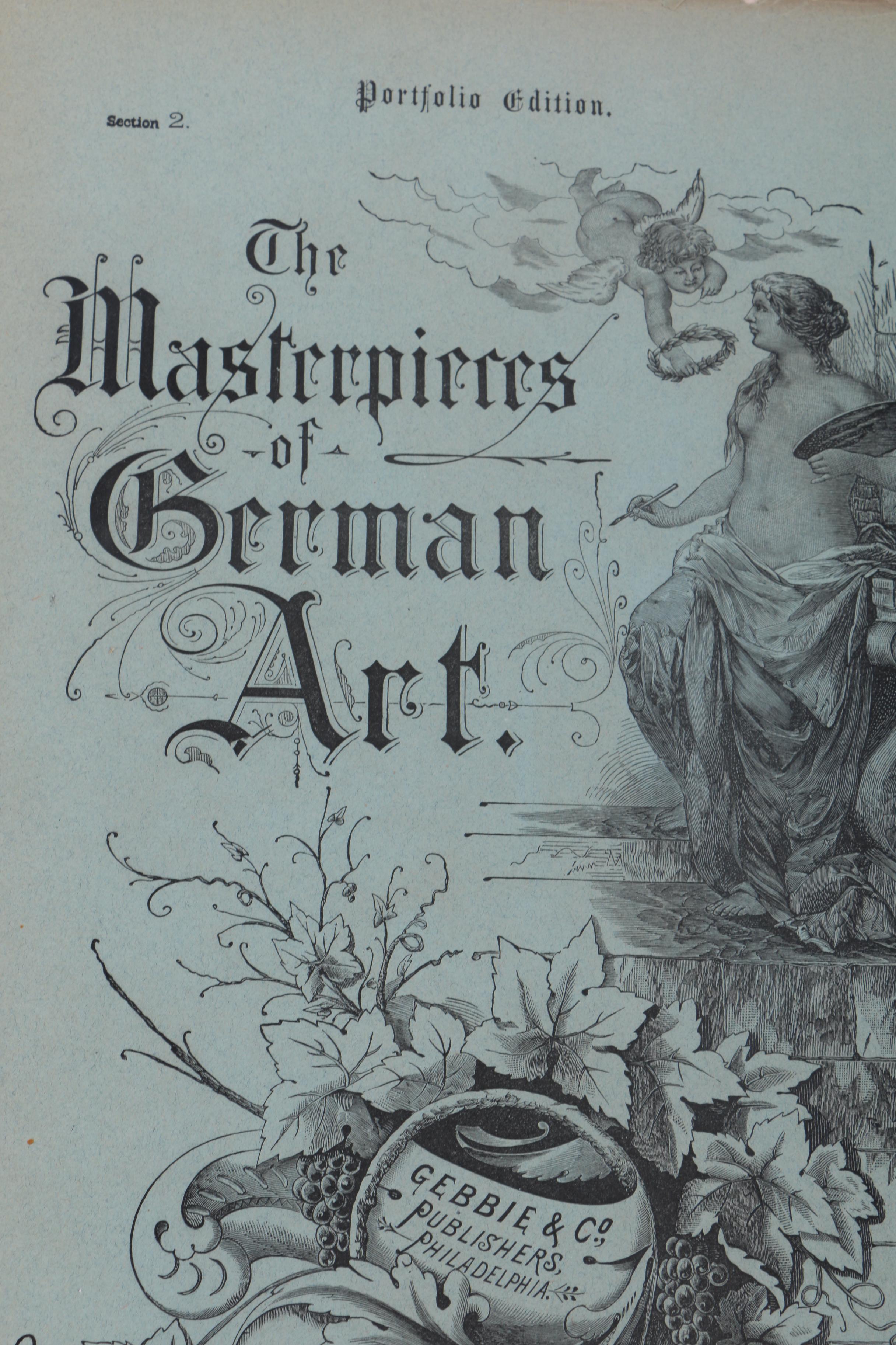 1884 "The Masterpieces of German Art Illustrated: Portfolio Edition" Sections