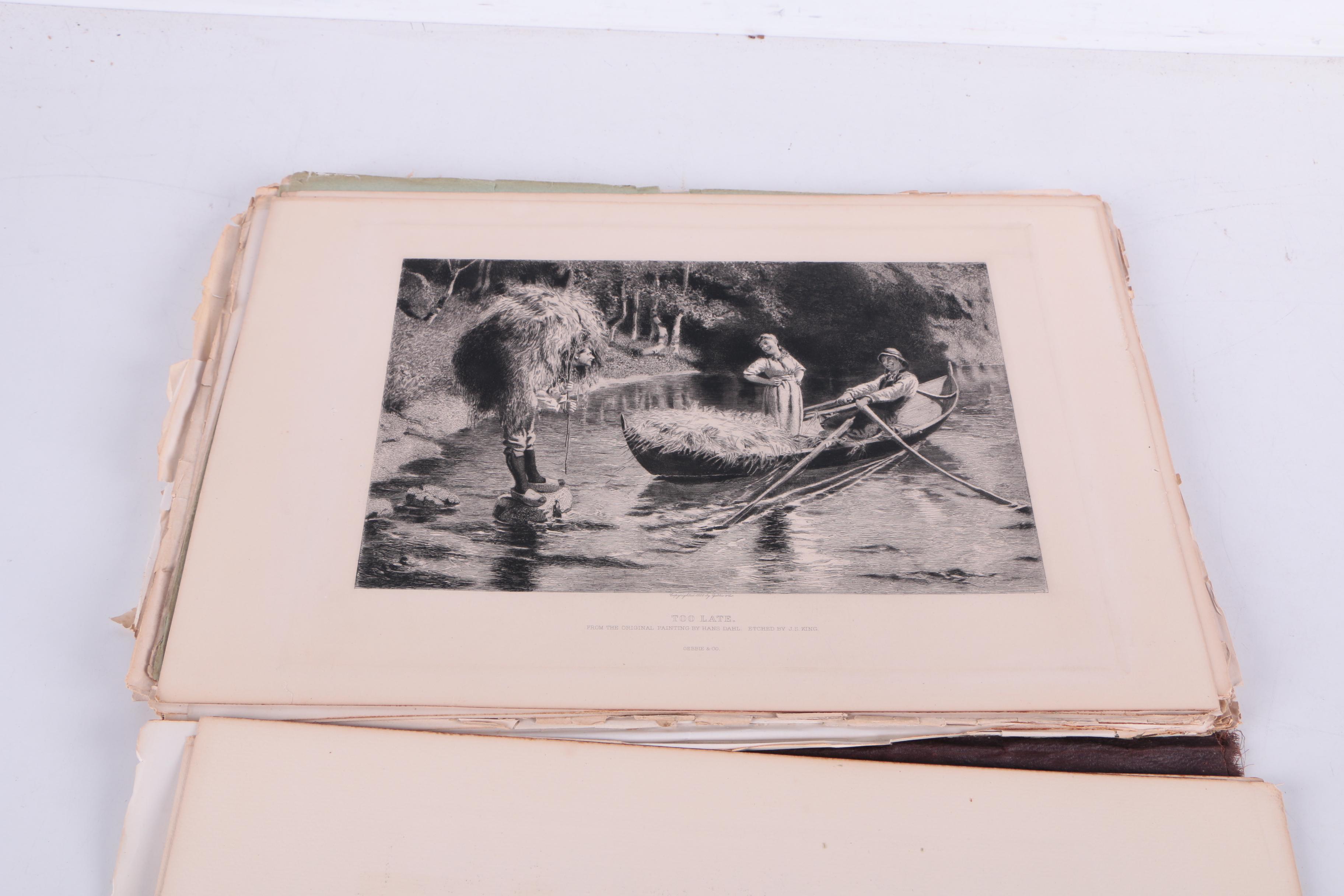 1884 "The Masterpieces of German Art Illustrated: Portfolio Edition" Sections