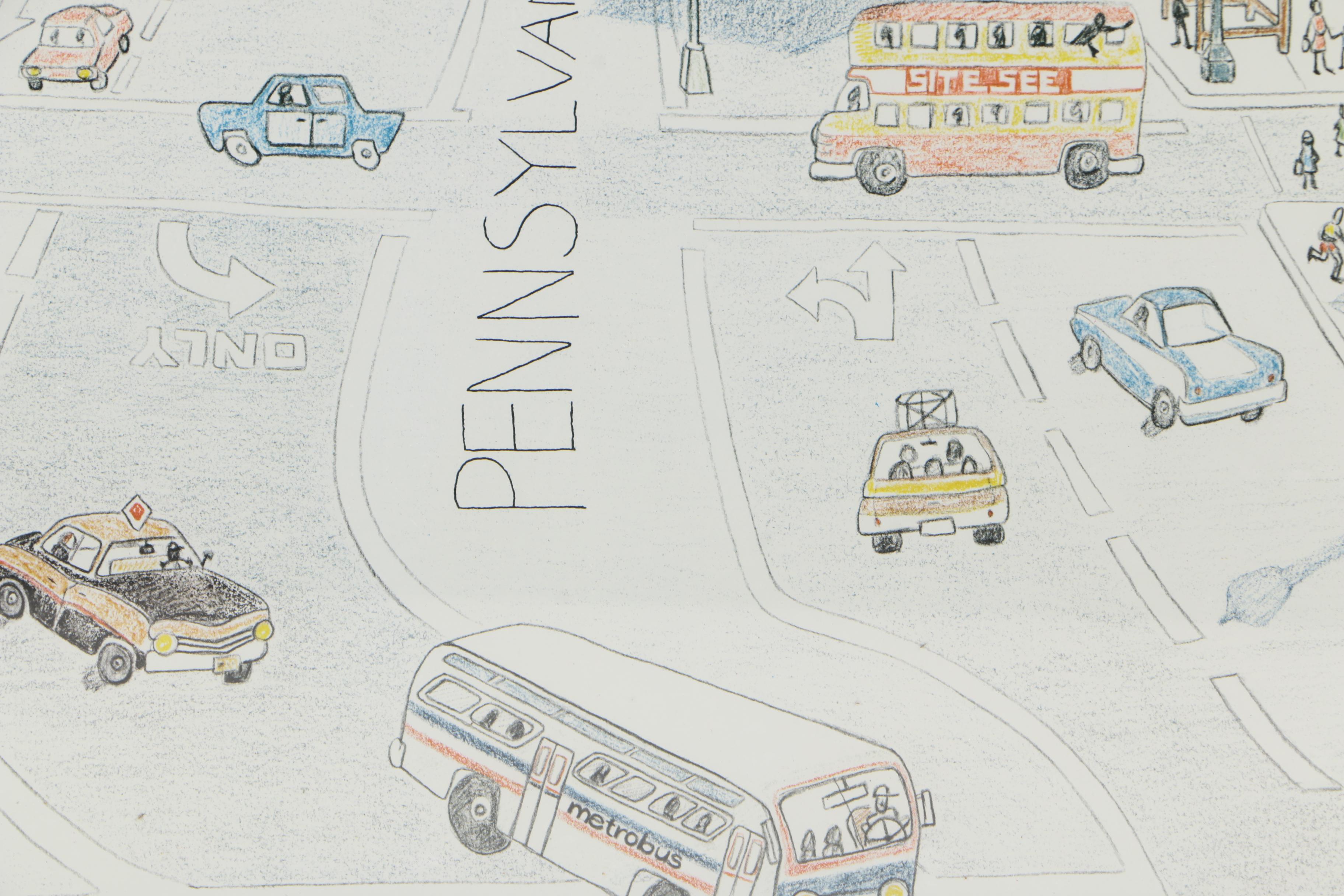 Offset Lithograph After J. Checchi of Washington D.C.