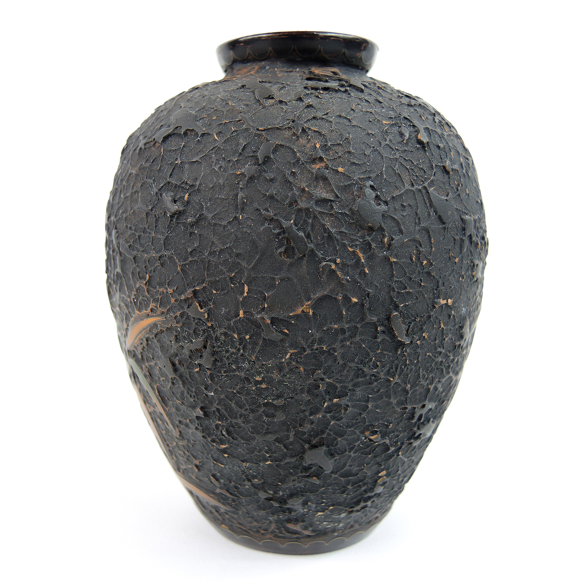 Japanese Jiki-Shippo Meiji Period Urn