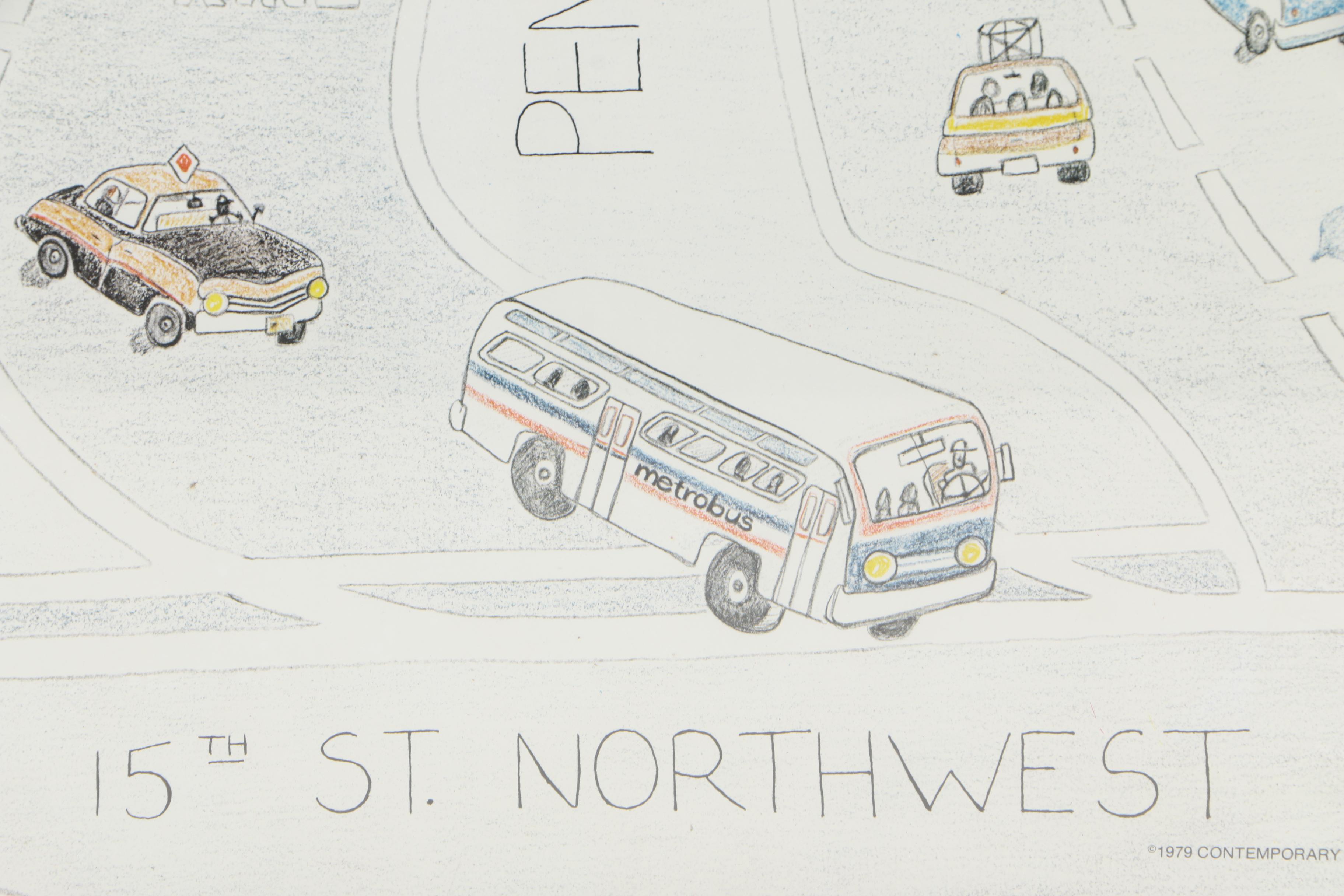 Offset Lithograph After J. Checchi of Washington D.C.