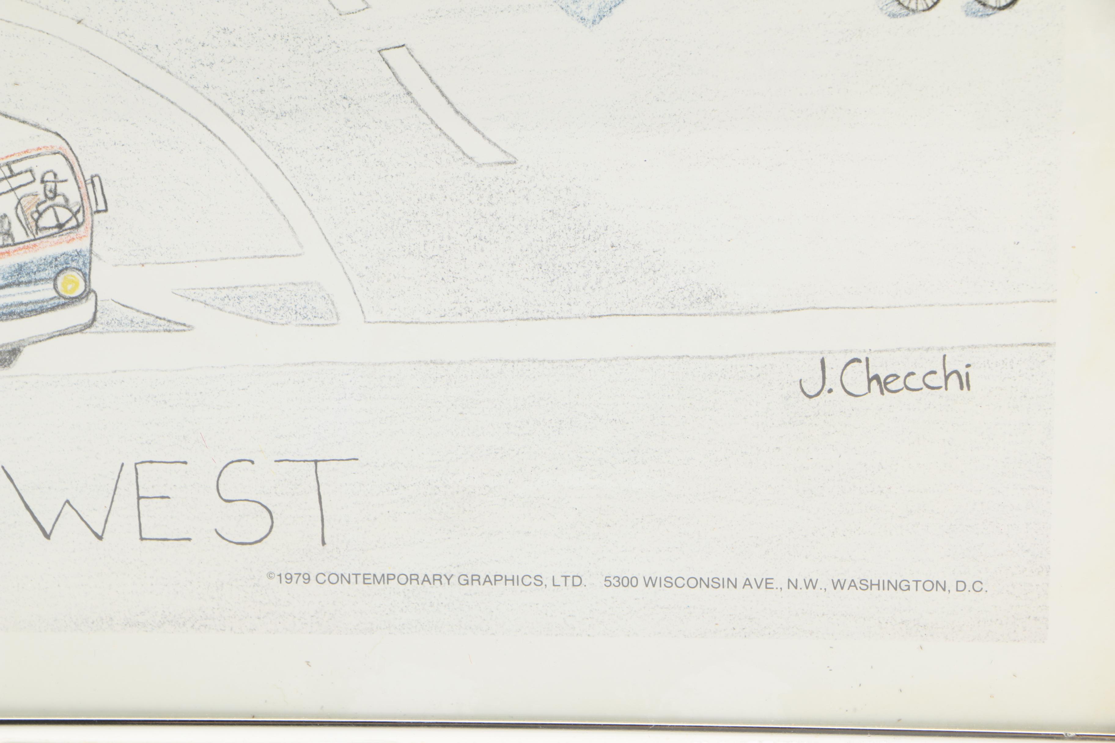 Offset Lithograph After J. Checchi of Washington D.C.