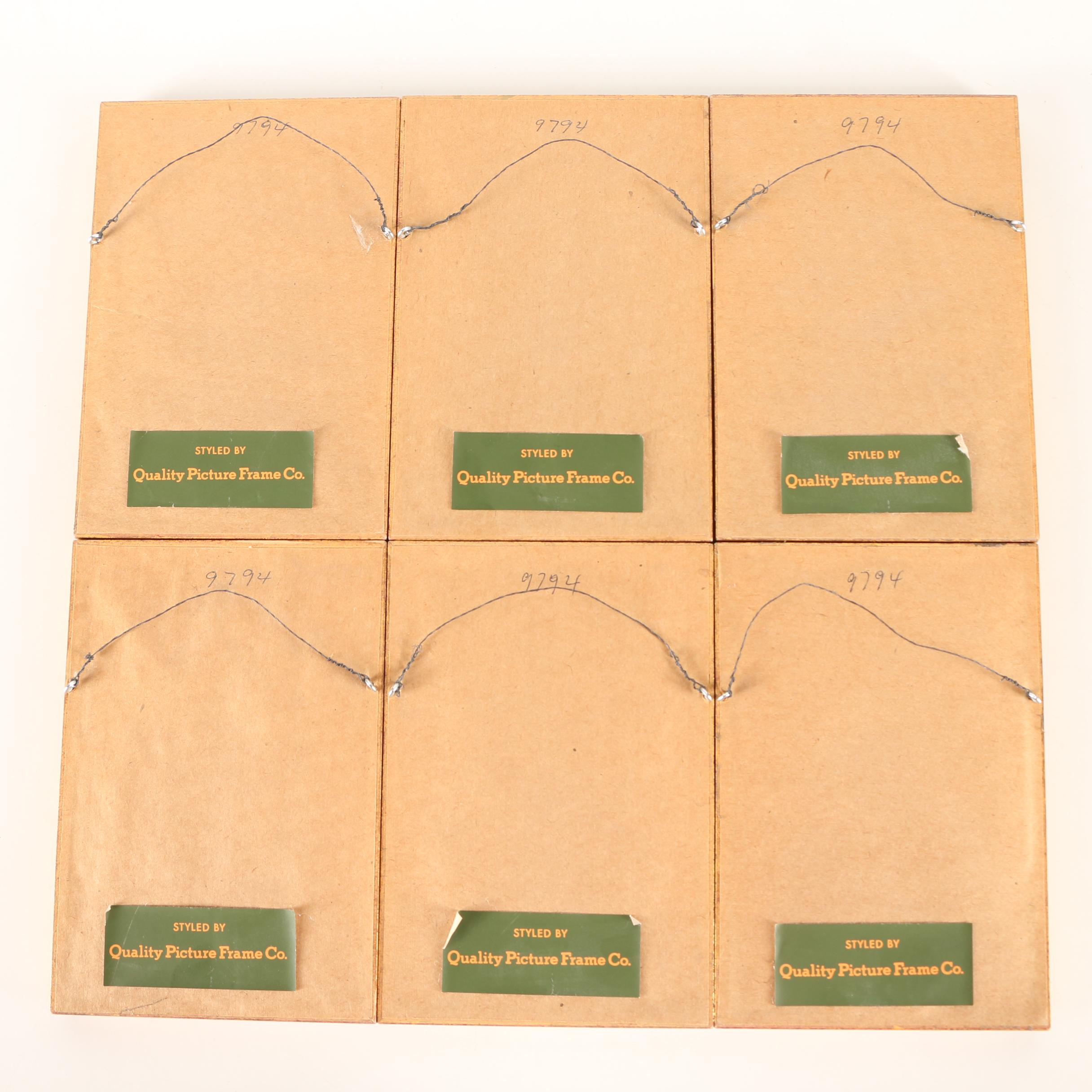 Six 19th Century W. Baxter Hand Colored Engravings of British Flowering Plants