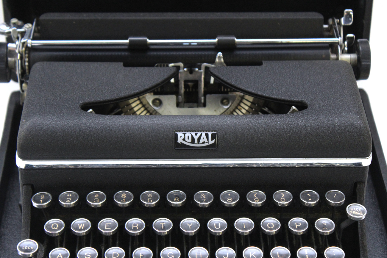 Vintage Manual Typewriter in Case By Royal Typewriter Company
