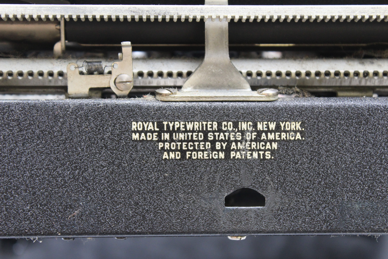 Vintage Manual Typewriter in Case By Royal Typewriter Company