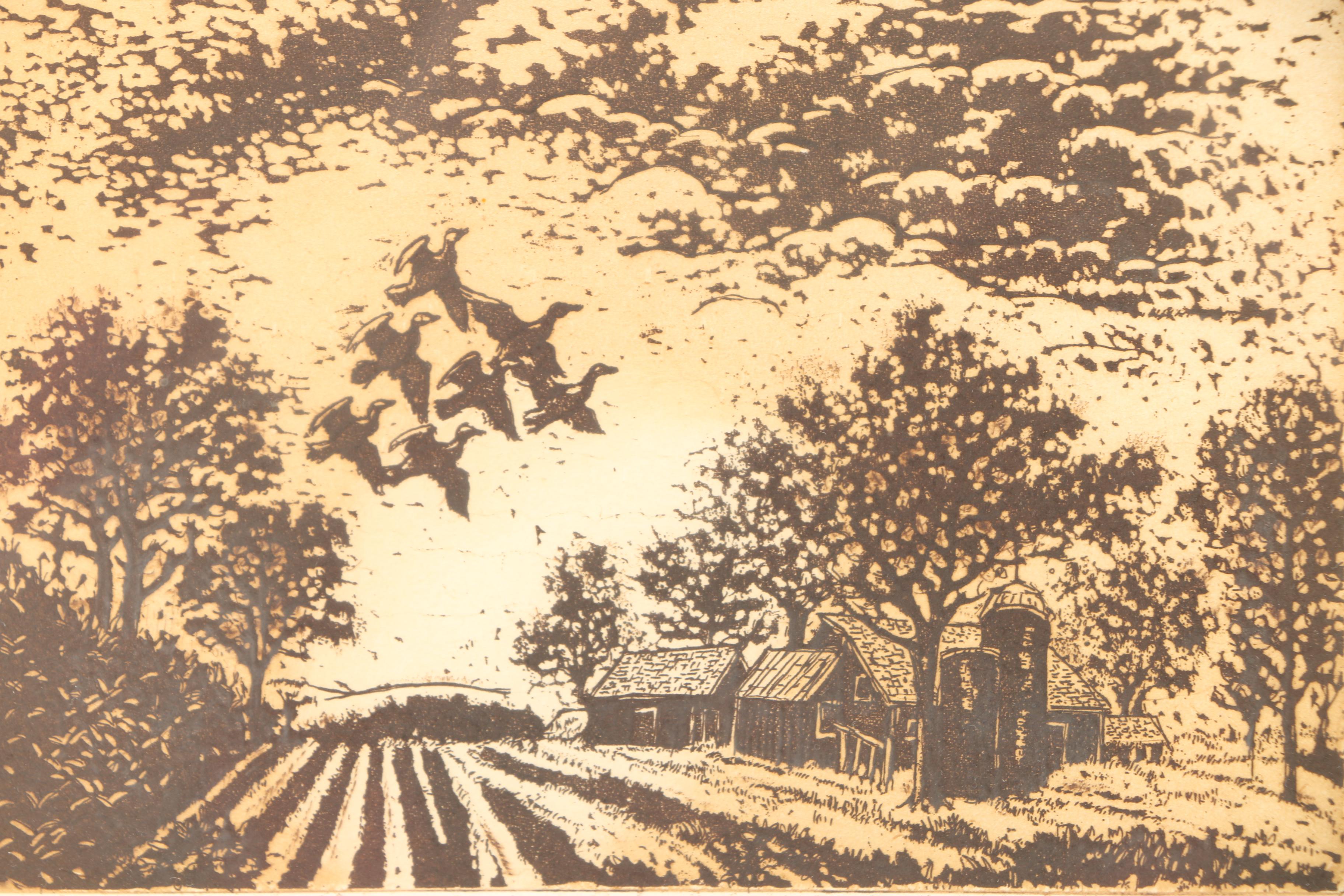 John Culik Limited Edition Etching "Break O'Day"