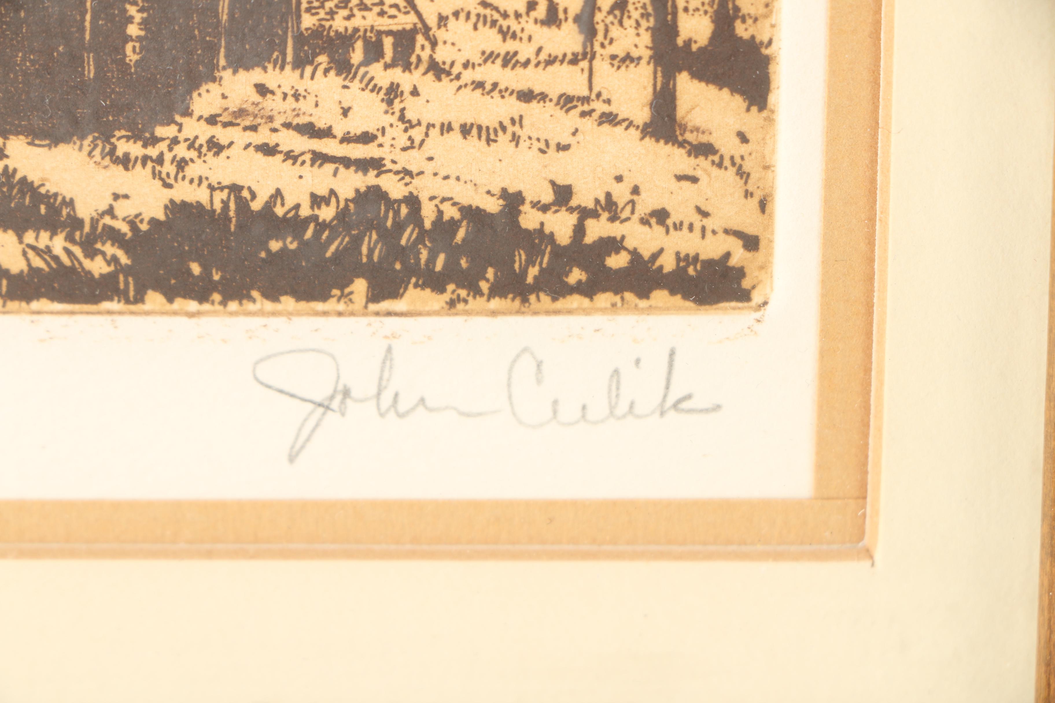 John Culik Limited Edition Etching "Break O'Day"