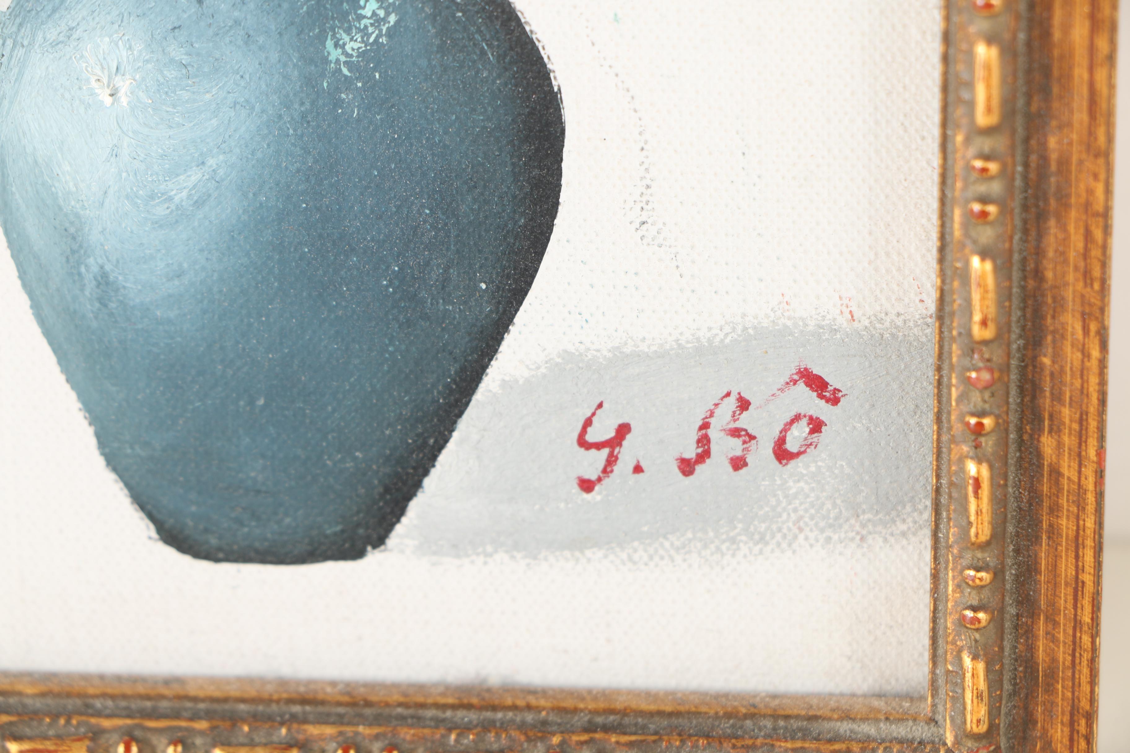 Oil Paintings of Floral Arrangements and Birds