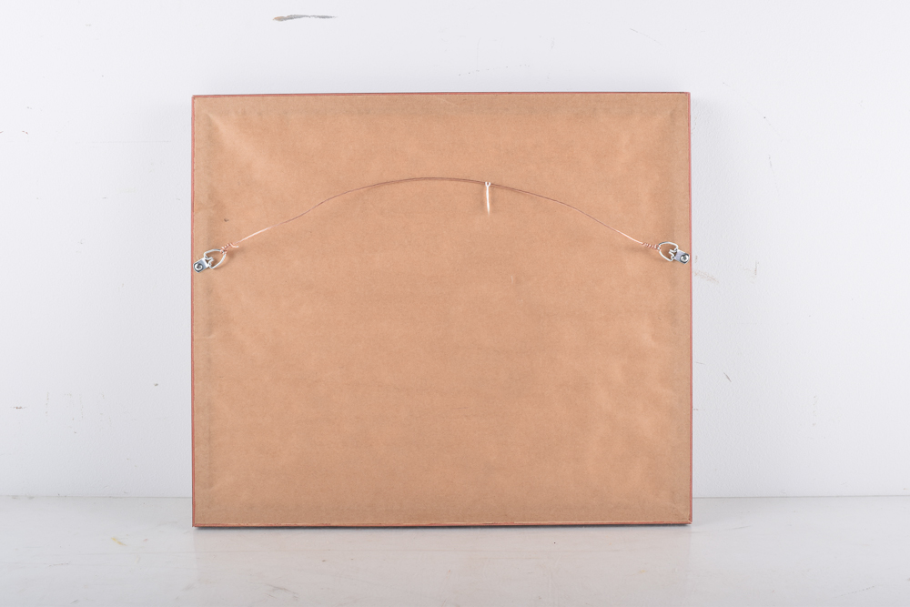 Framed 1872 Map of the South Central States