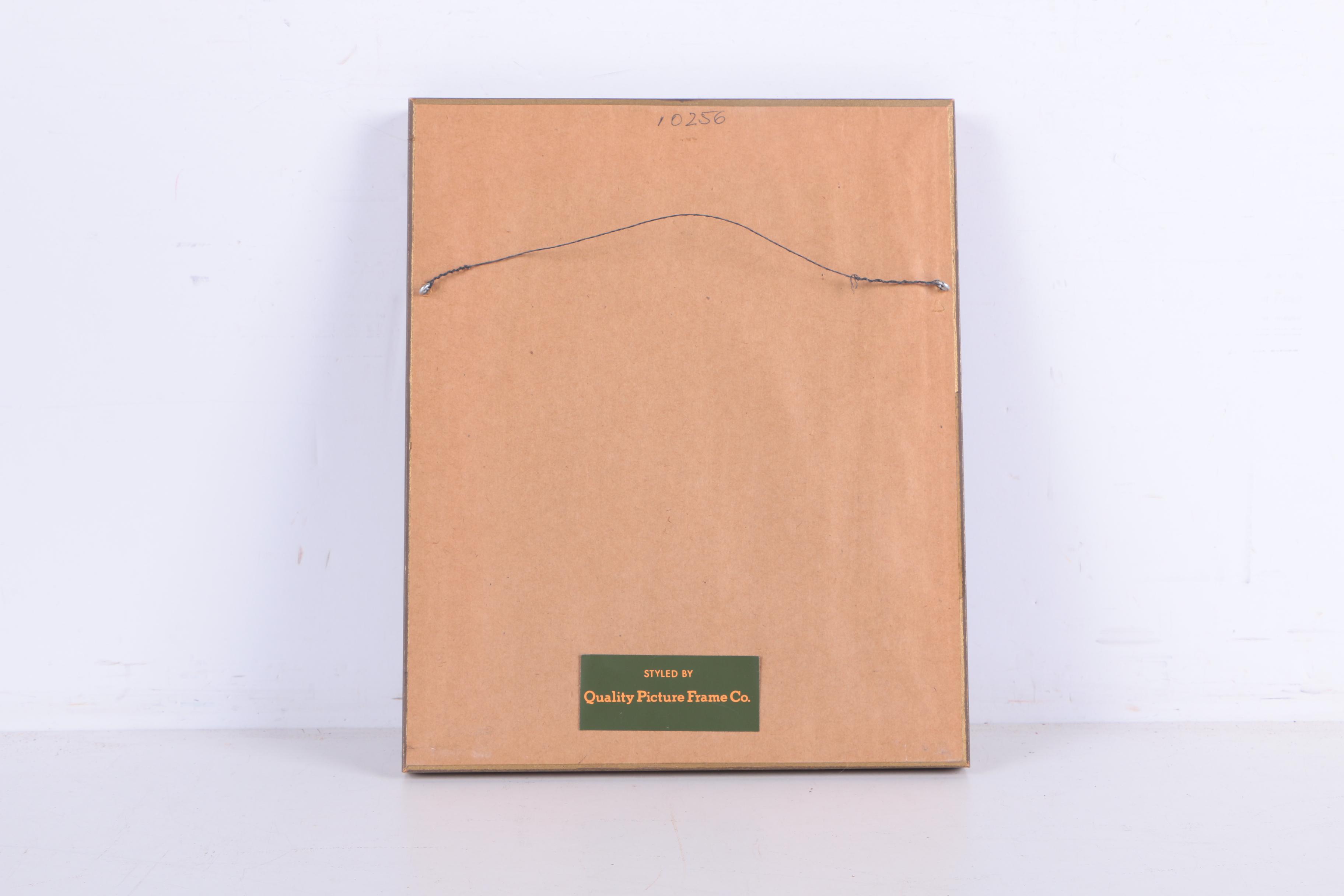 Hand-Colored Engravings of Palm Trees and Dogs